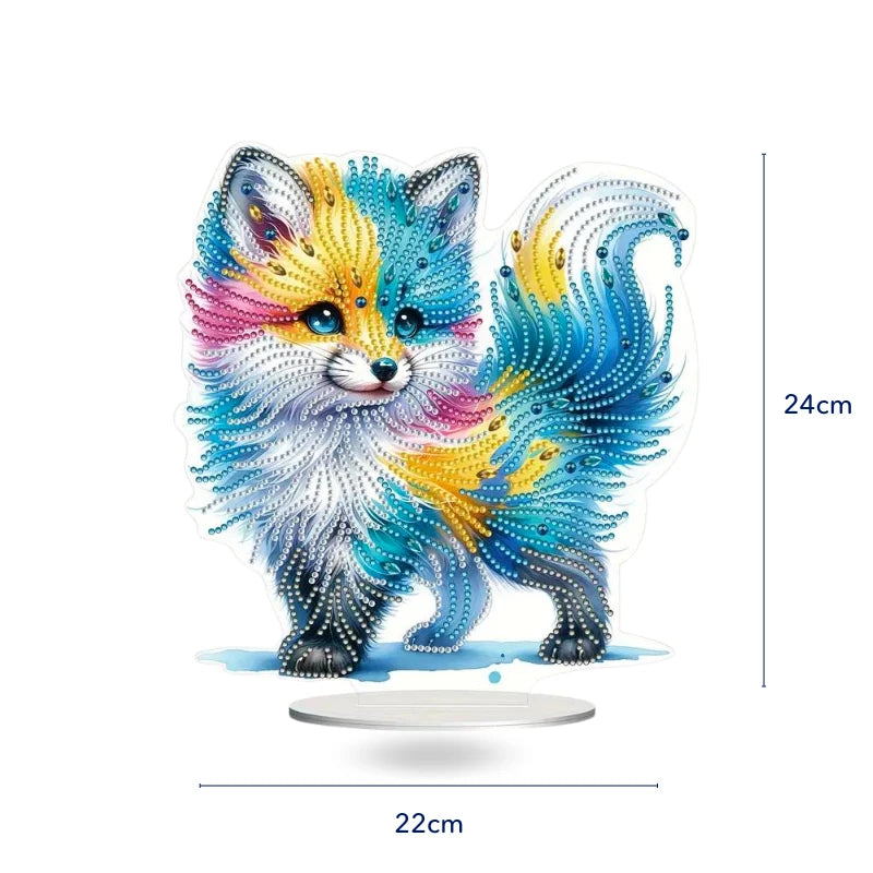Diamond Painting Stand – Colorful Foxy