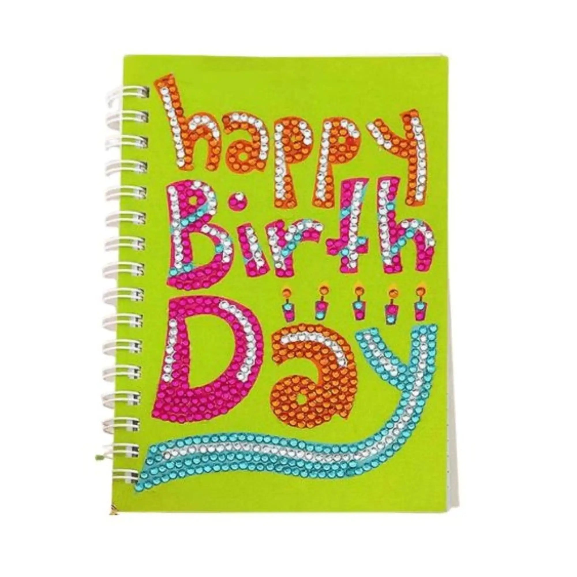 Diamond Painting Notebook – "Happy Birthday"