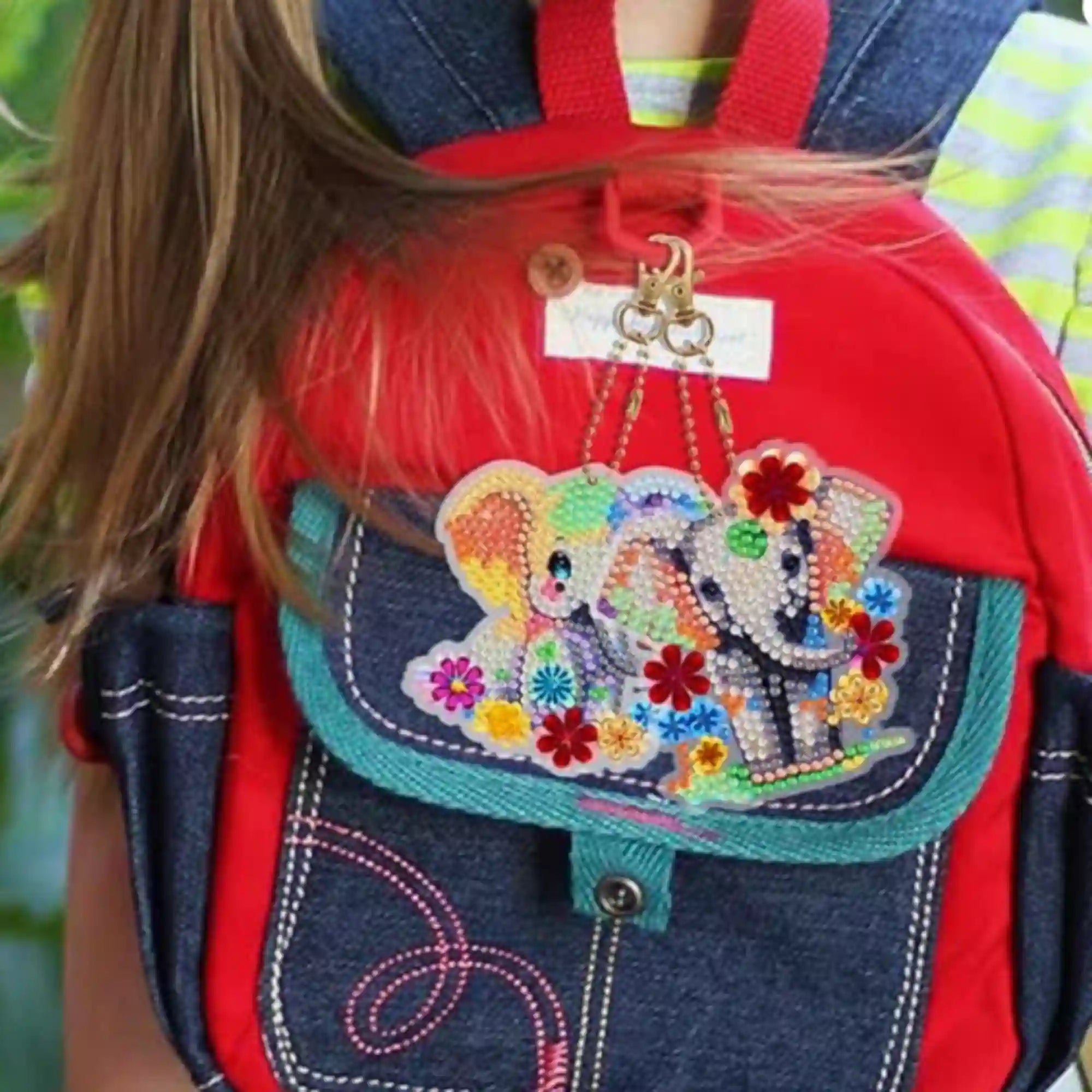 Diamond Painting Keychain - Cute Elephants