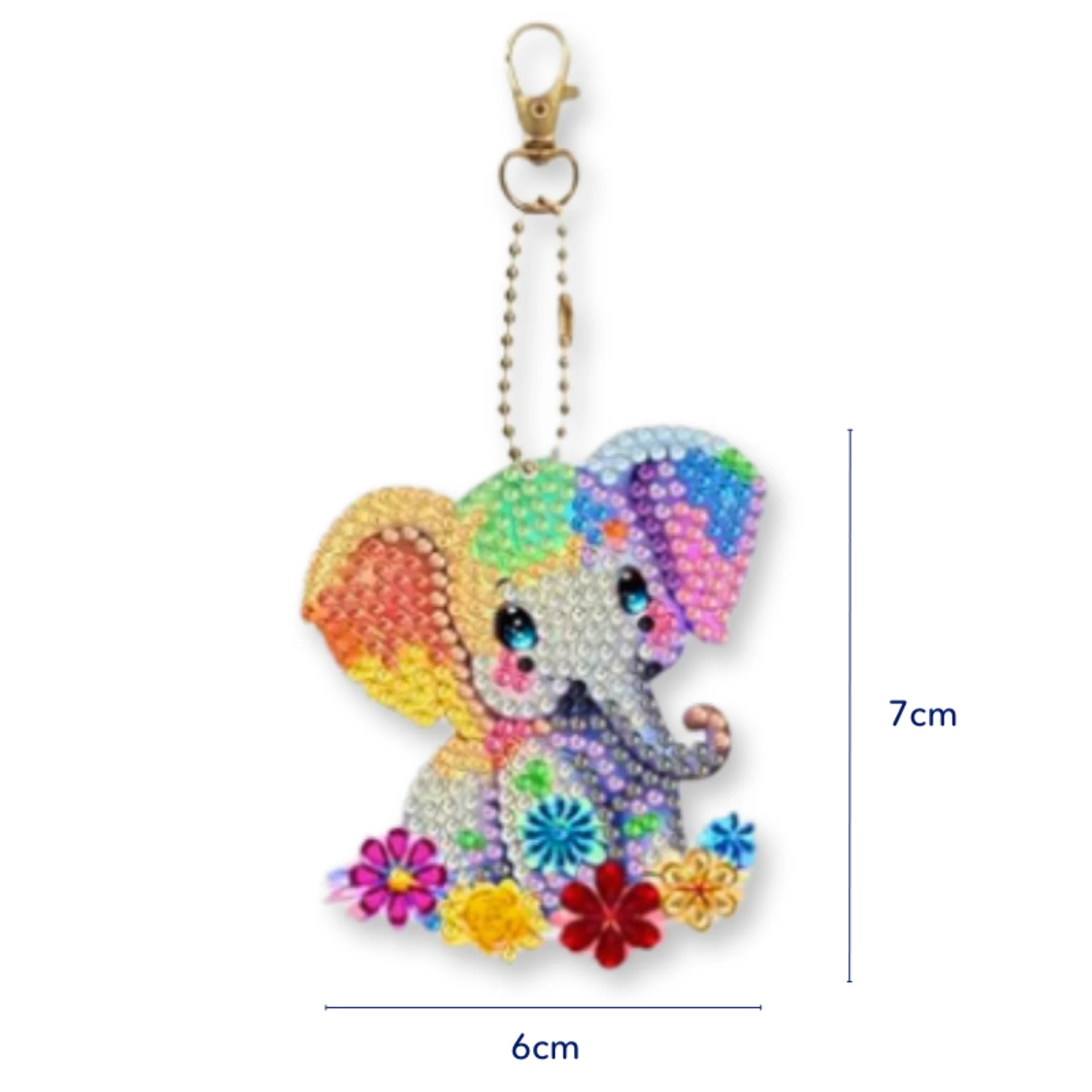 Diamond Painting Keychain - Cute Elephants