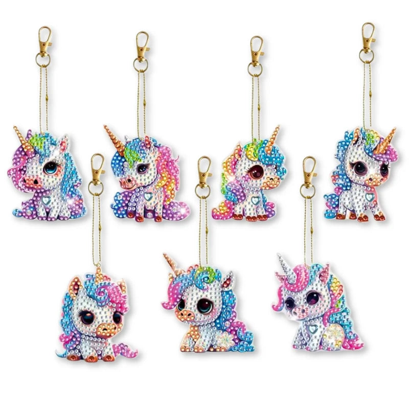 Diamond Painting Keychain – Unicorn