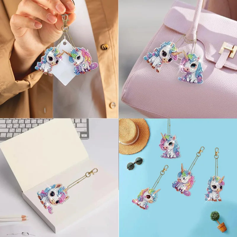 Diamond Painting Keychain – Unicorn