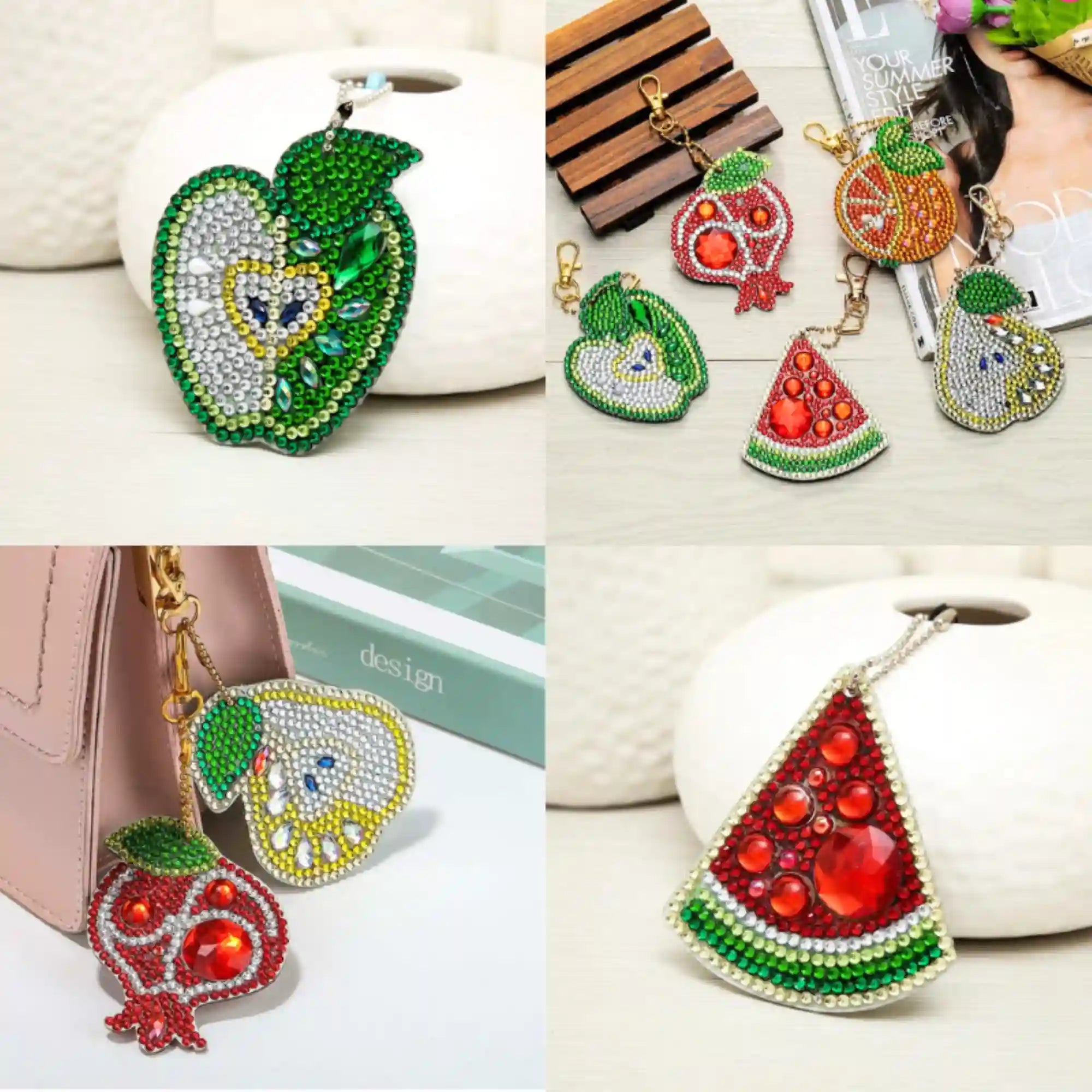 Diamond Painting Keychain - Fruits
