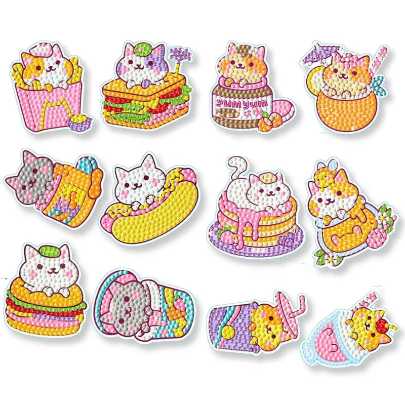 Diamond Painting Sticker – Yum Yum Cat