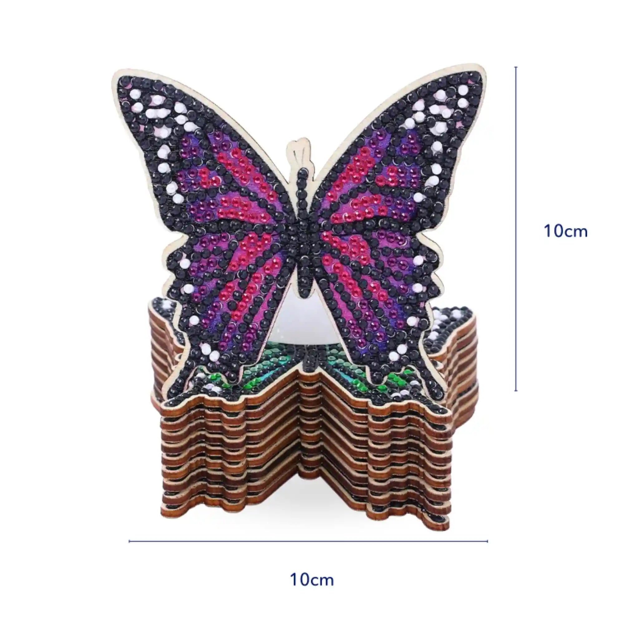 Diamond Painting - Coaster "Butterflies"