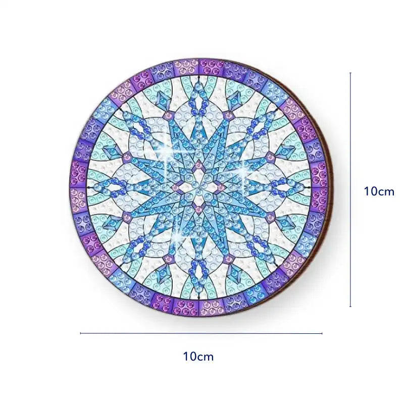 Diamond Painting Coaster – "Ice Crystal"