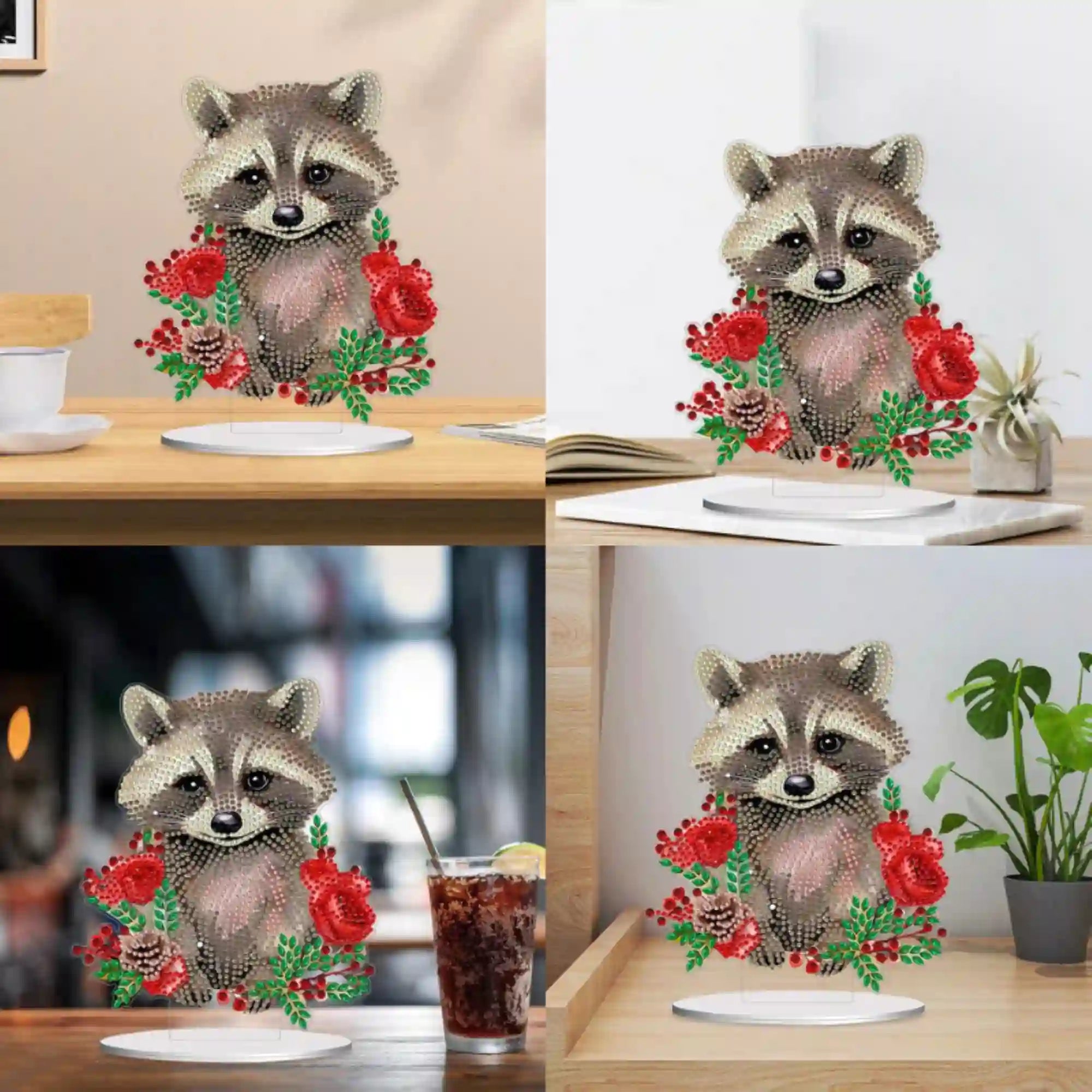 Diamond Painting Stand – Cute Raccoon