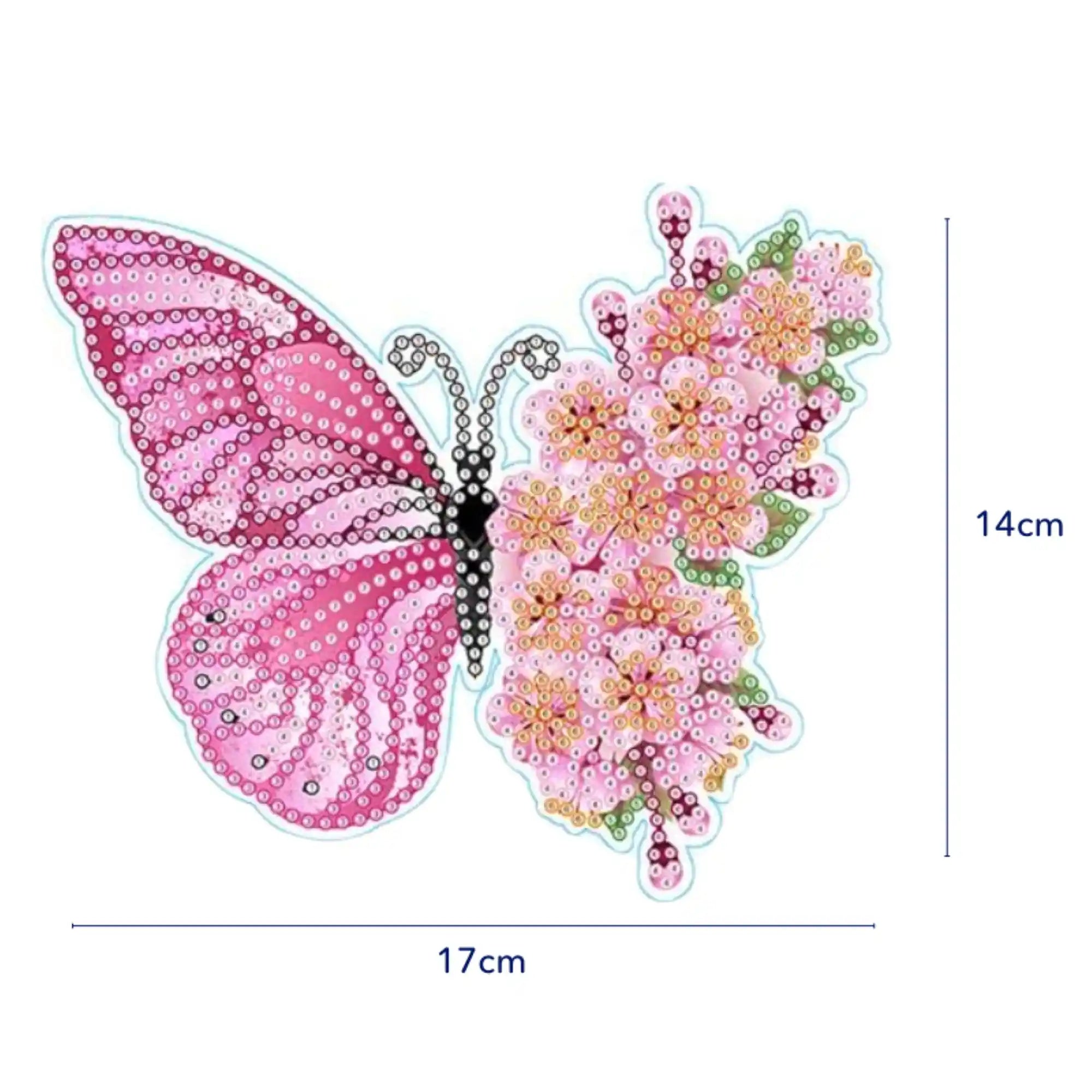 Diamond Painting XXL Sticker - Colorful Butterflies