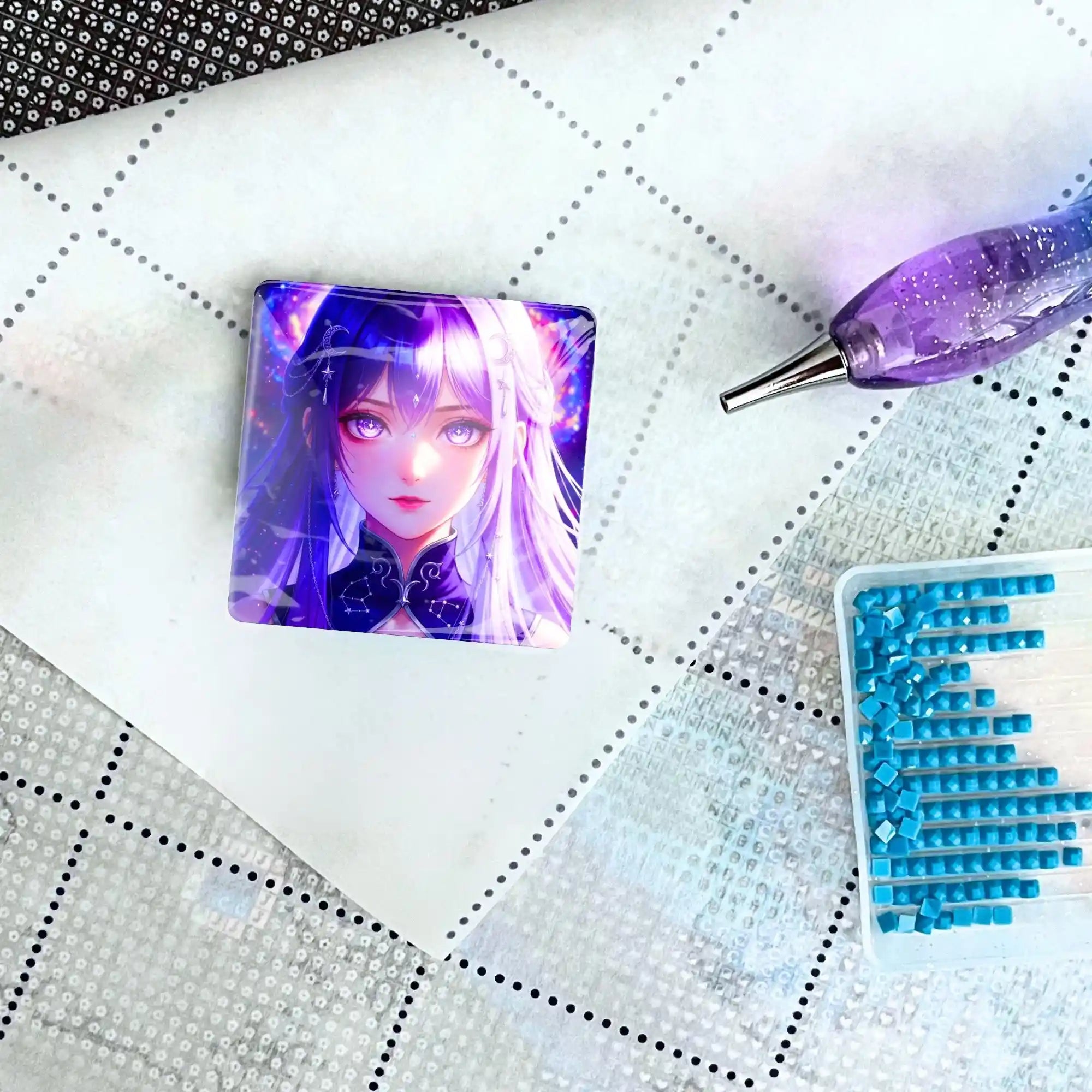 Cover Minder - Purple Moon Star