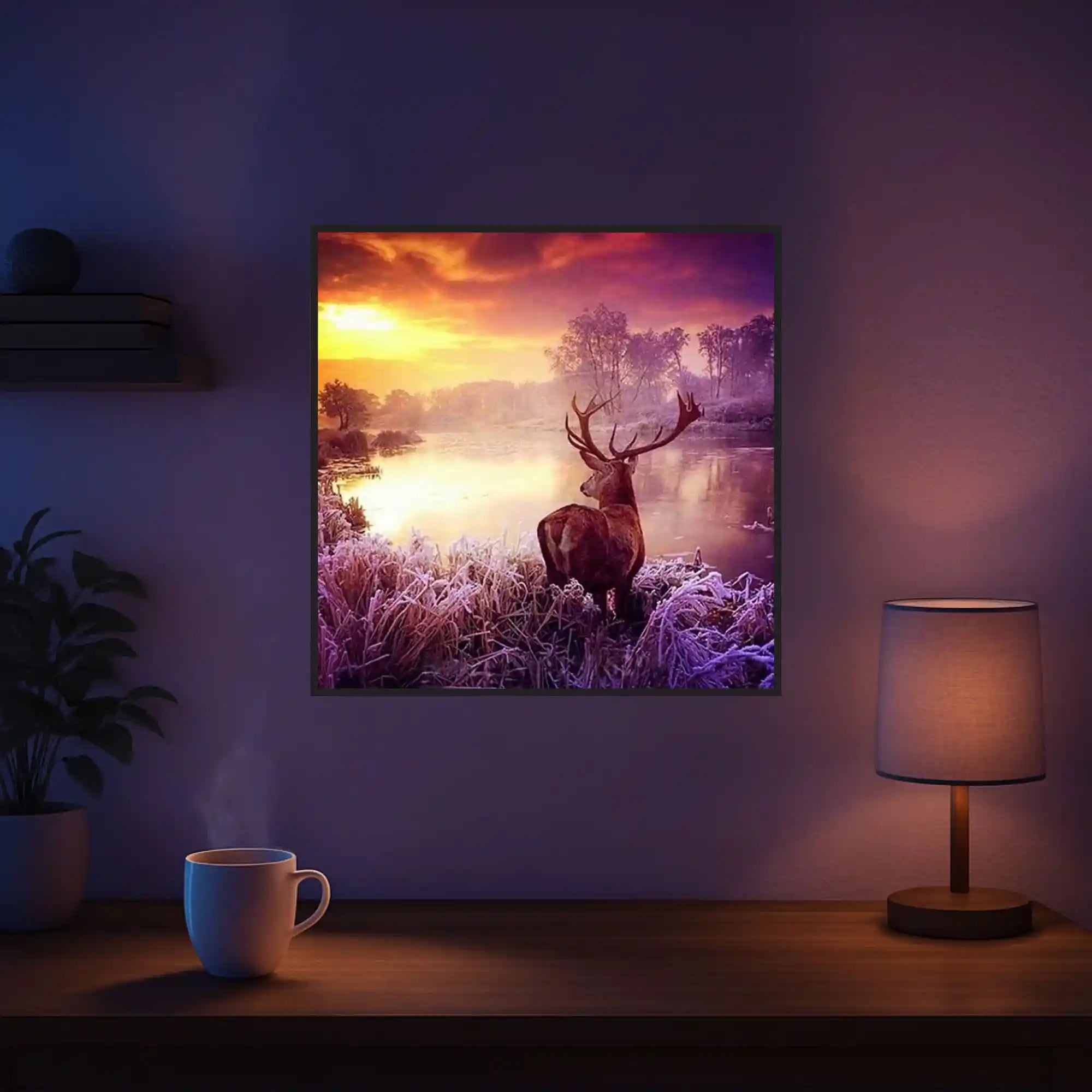 Diamond Painting – Deer in the Sunrise