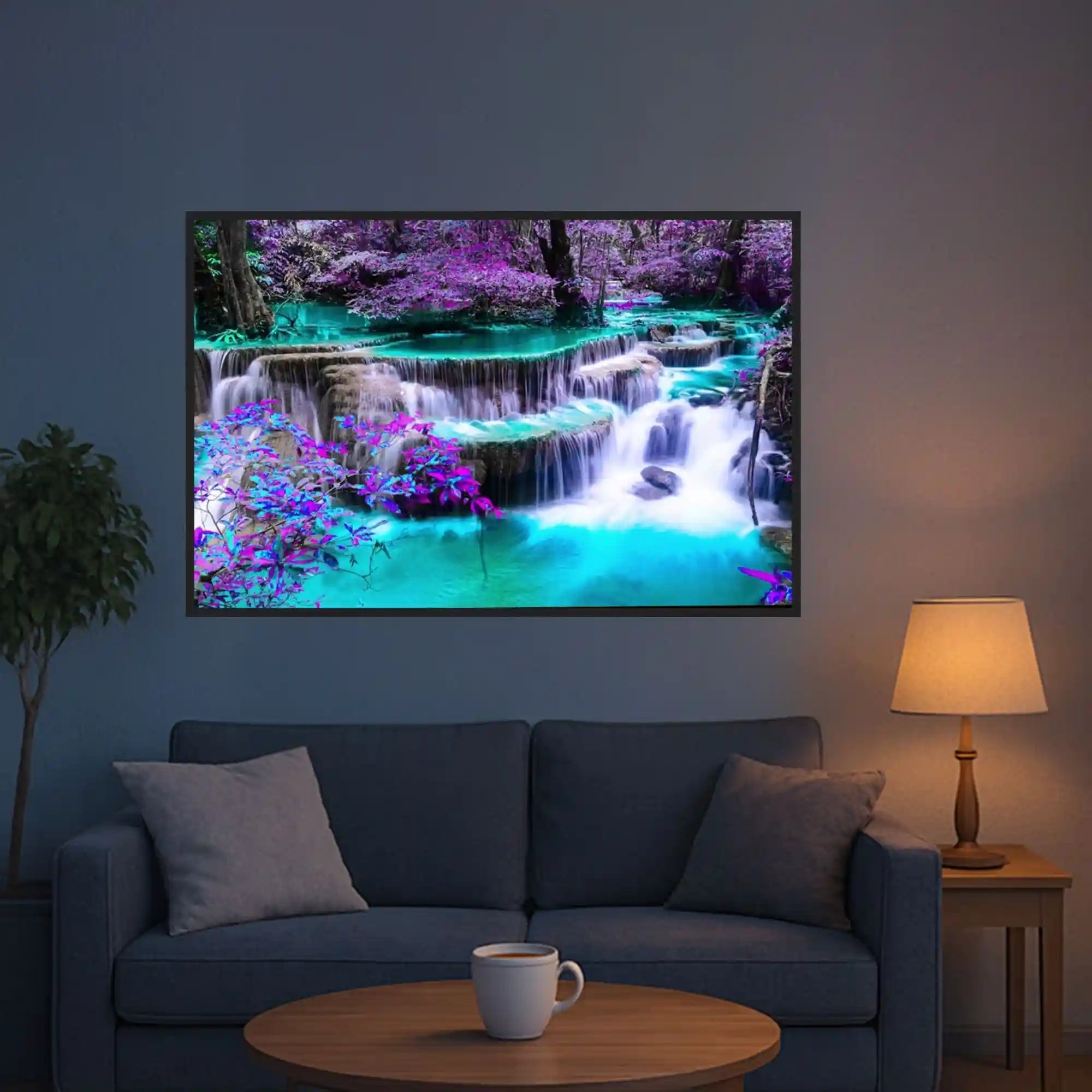 Diamond Painting XXL - The Tranquility of the Waterfall