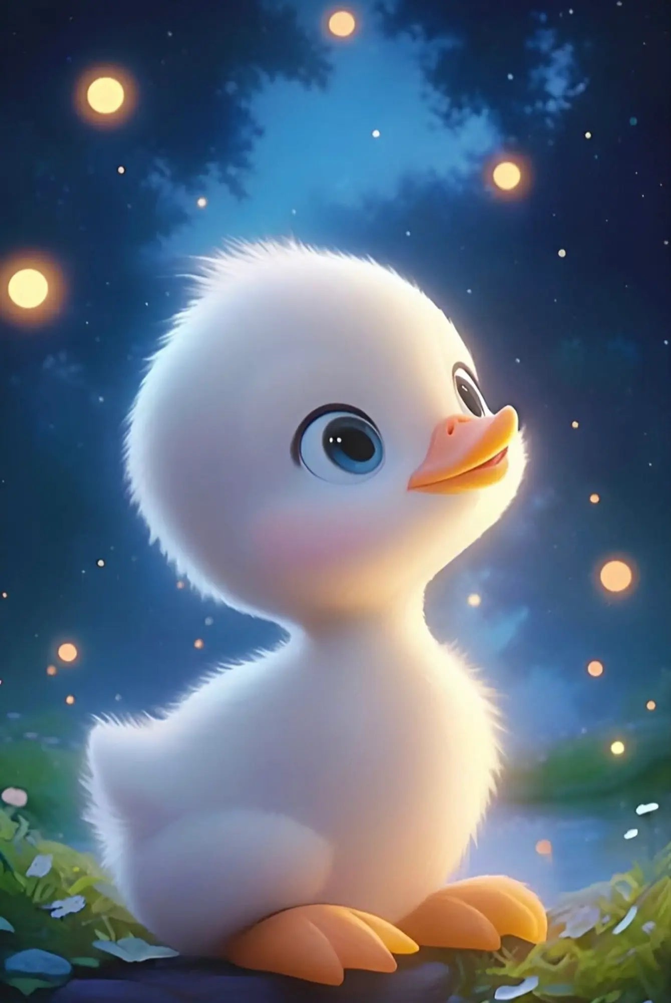 Diamond Painting Glow Picture Special – Sparkling Duckling