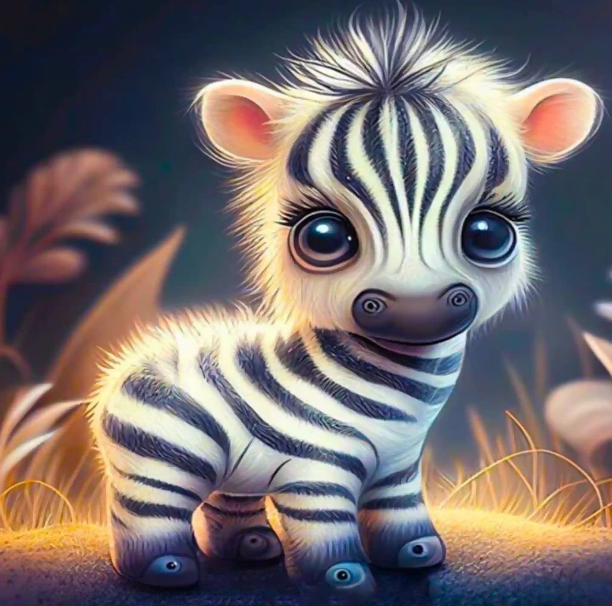 Diamond Painting – Cute Zebra Baby