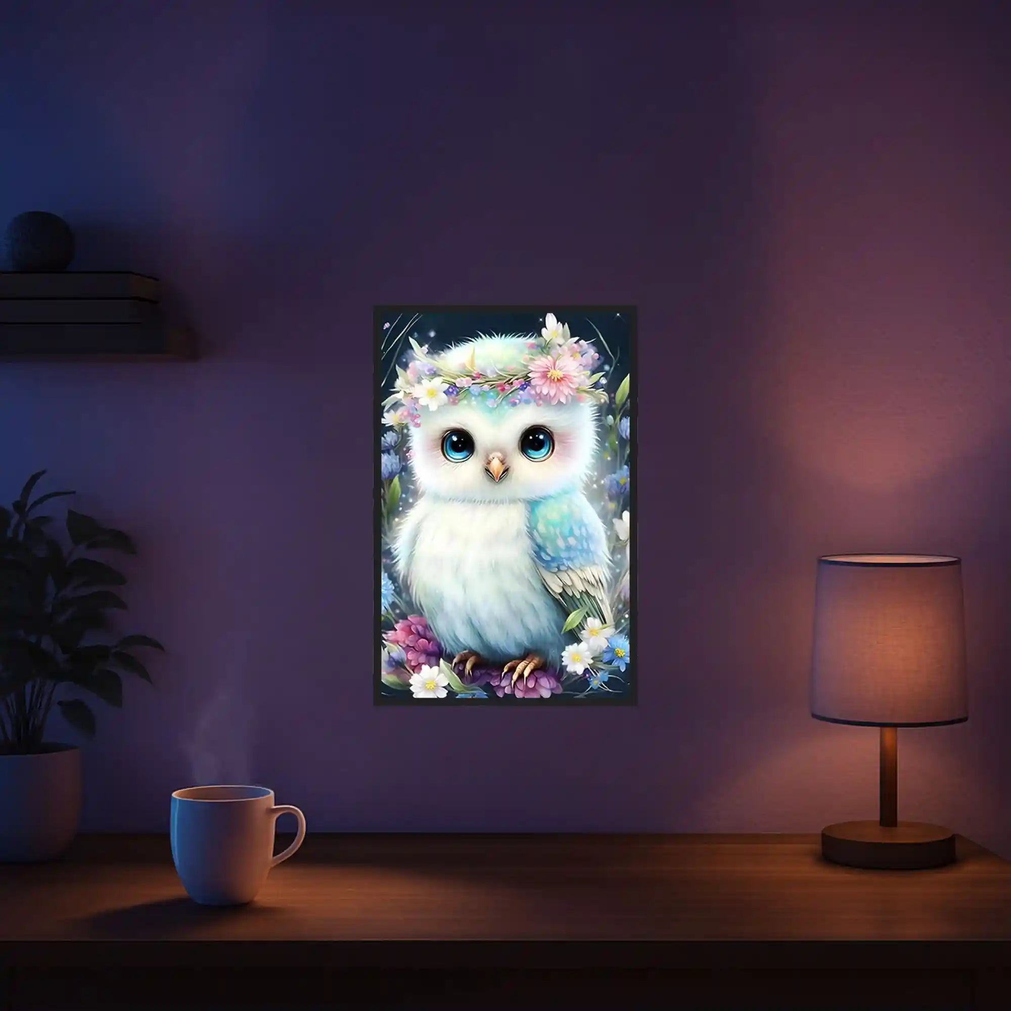 Diamond Painting – Owl in the Sea of Flowers