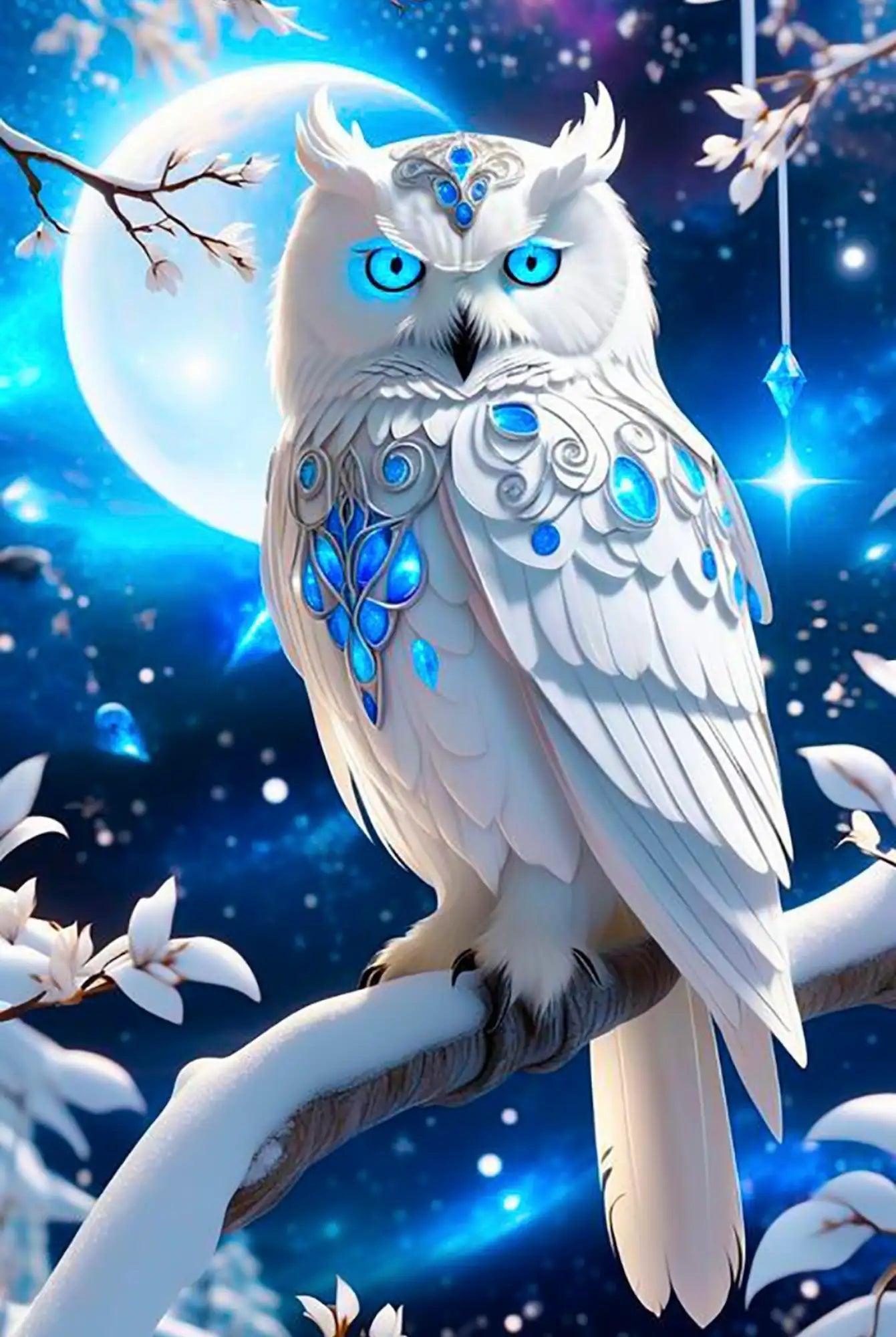 Diamond Painting – Blue Eyed Owl