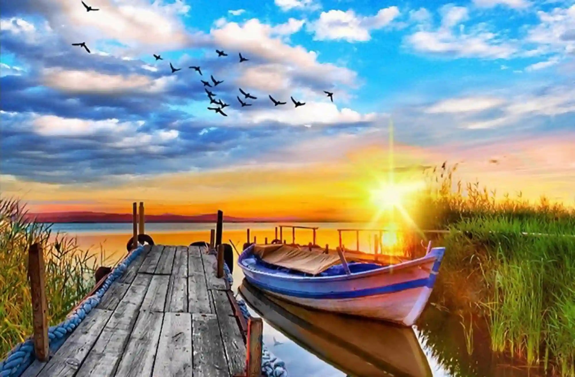 Diamond Painting – Sunny Evening at the Lake