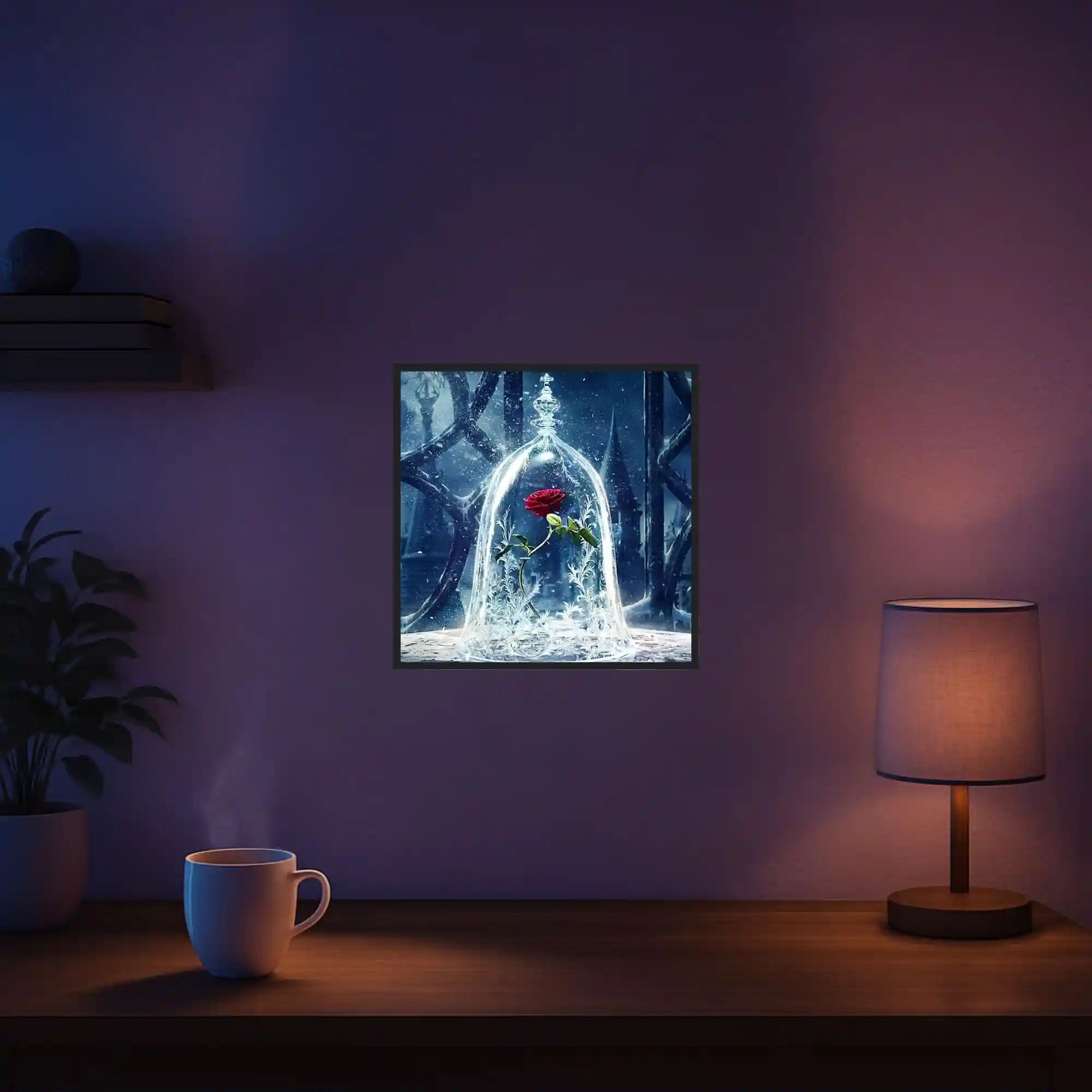 Diamond Painting – Rose in the Wonder Glass