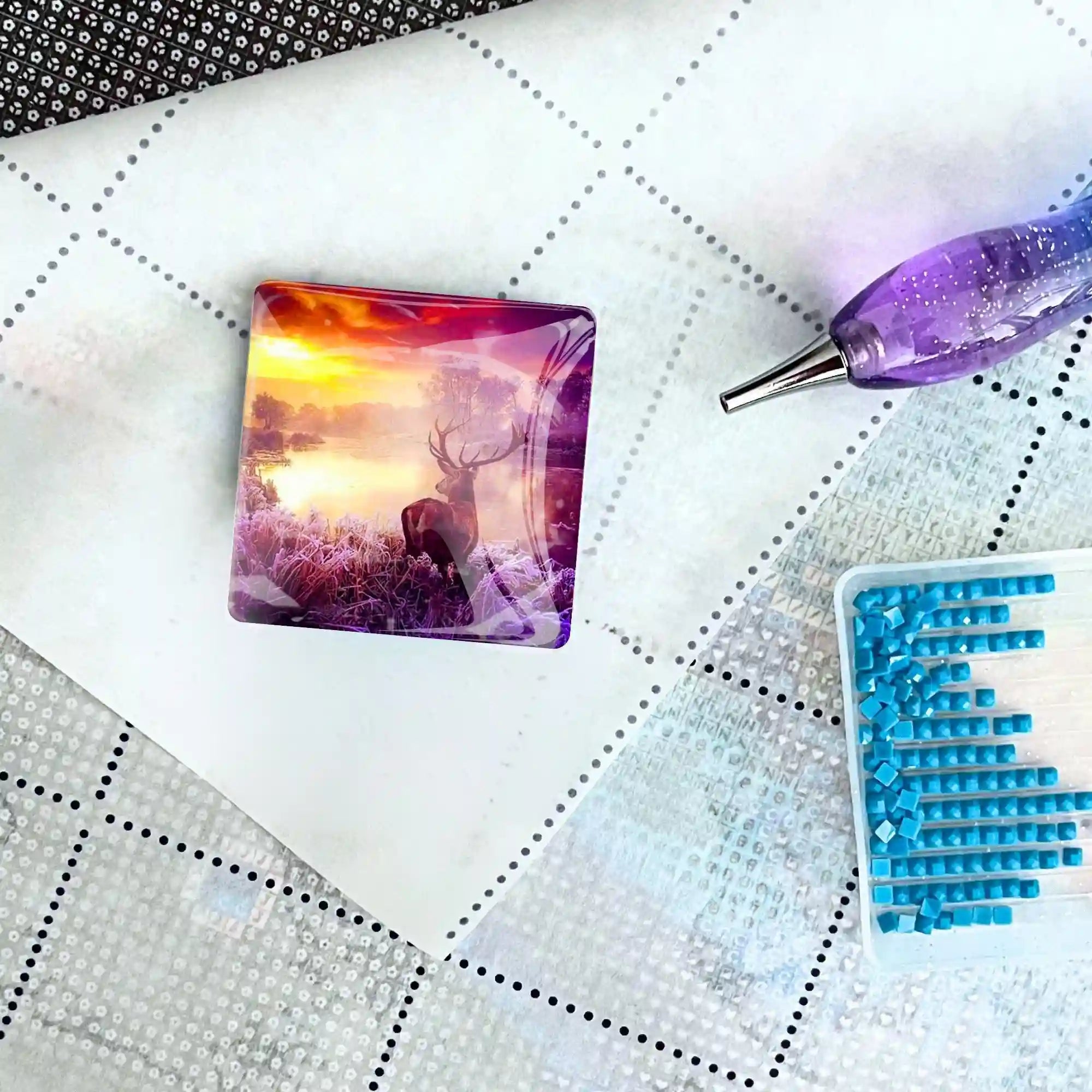 Cover Minder - Deer in the Sunrise