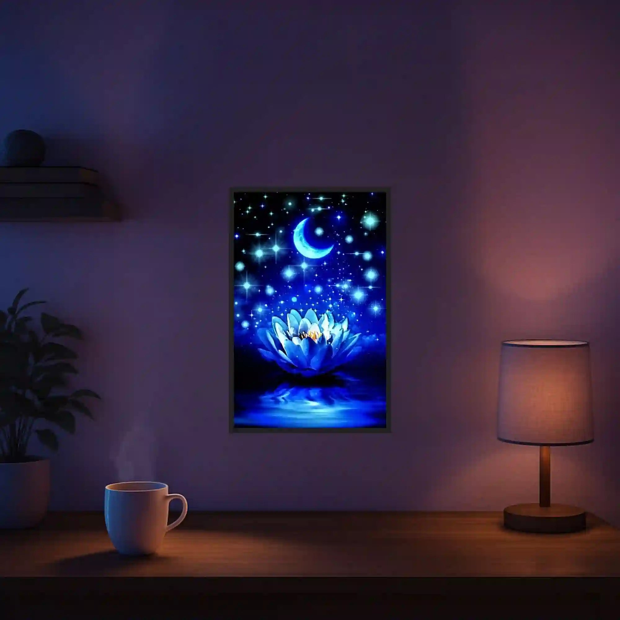 Diamond Painting – Blue Water Lily MINI