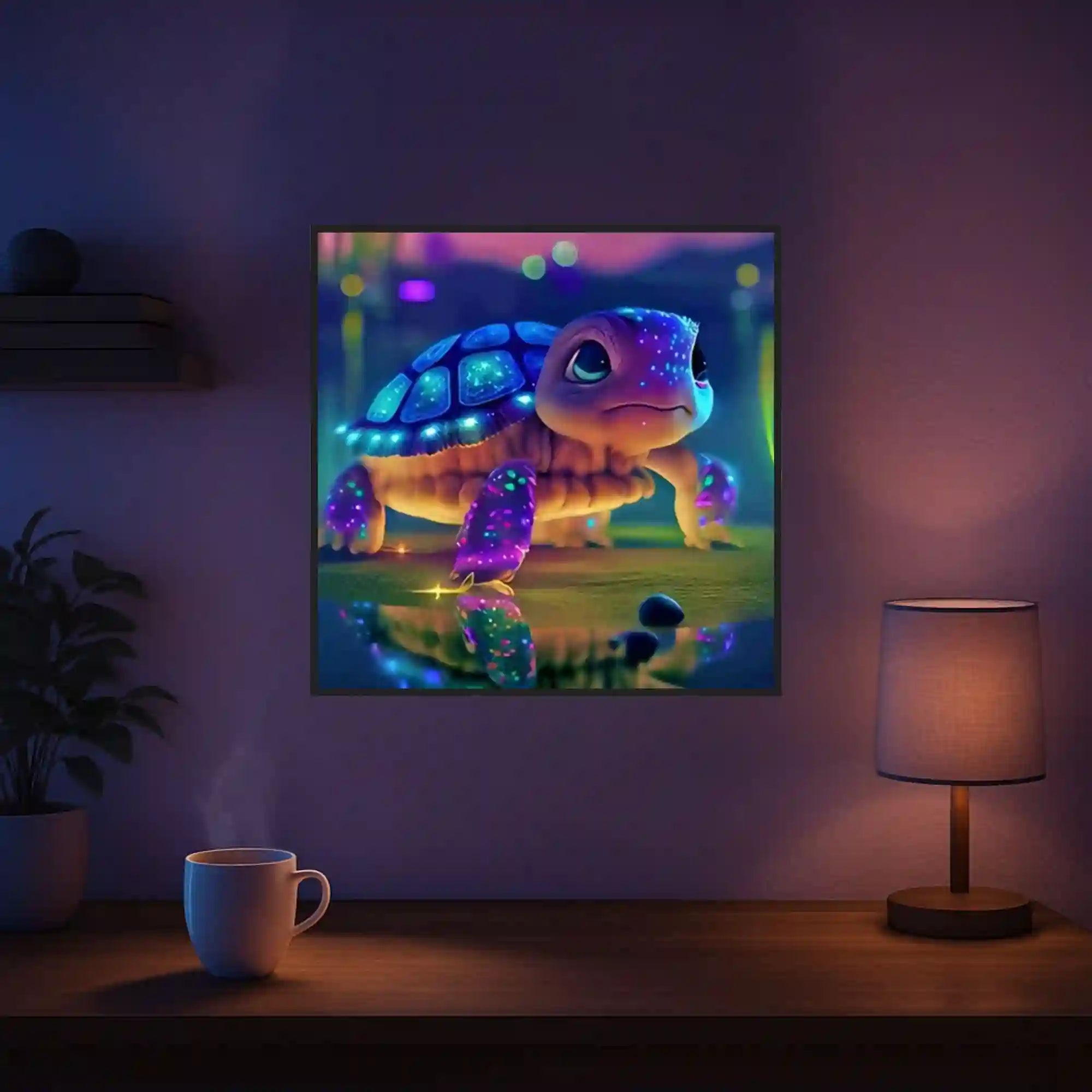 Diamond Painting Glow Picture Special – Sparkling Turtle