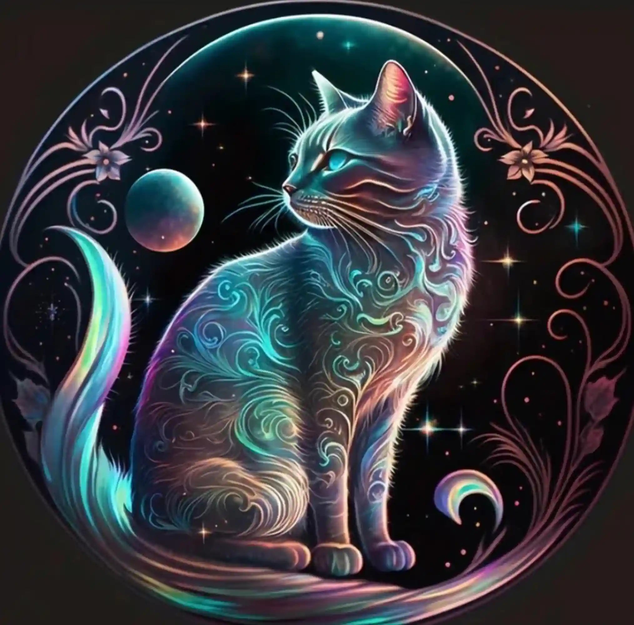 Diamond Painting – Cat on the Moon