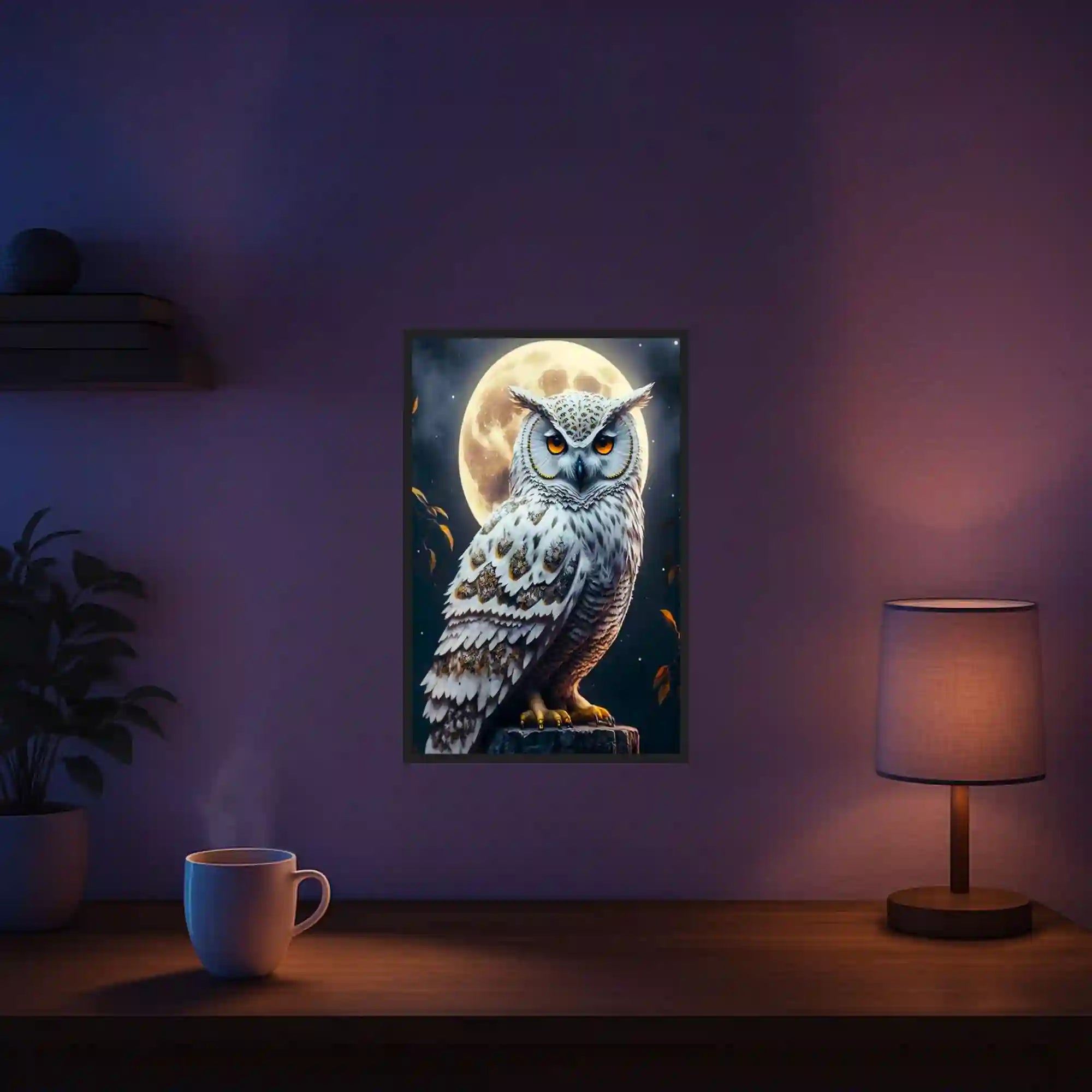 Diamond Painting Glow Picture Special – Owl in the Moonlight