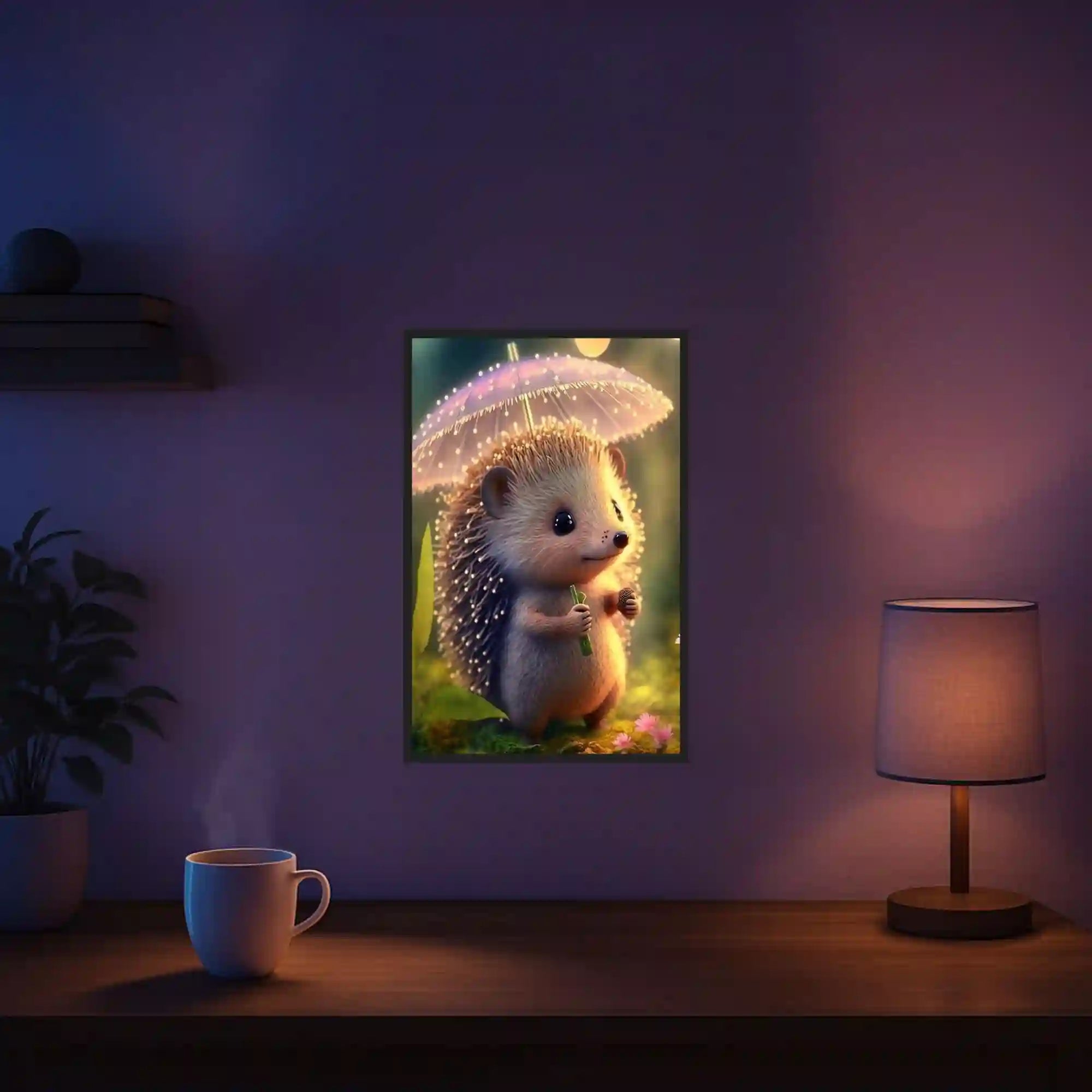 Diamond Painting – Little Hedgehog in Sunlight