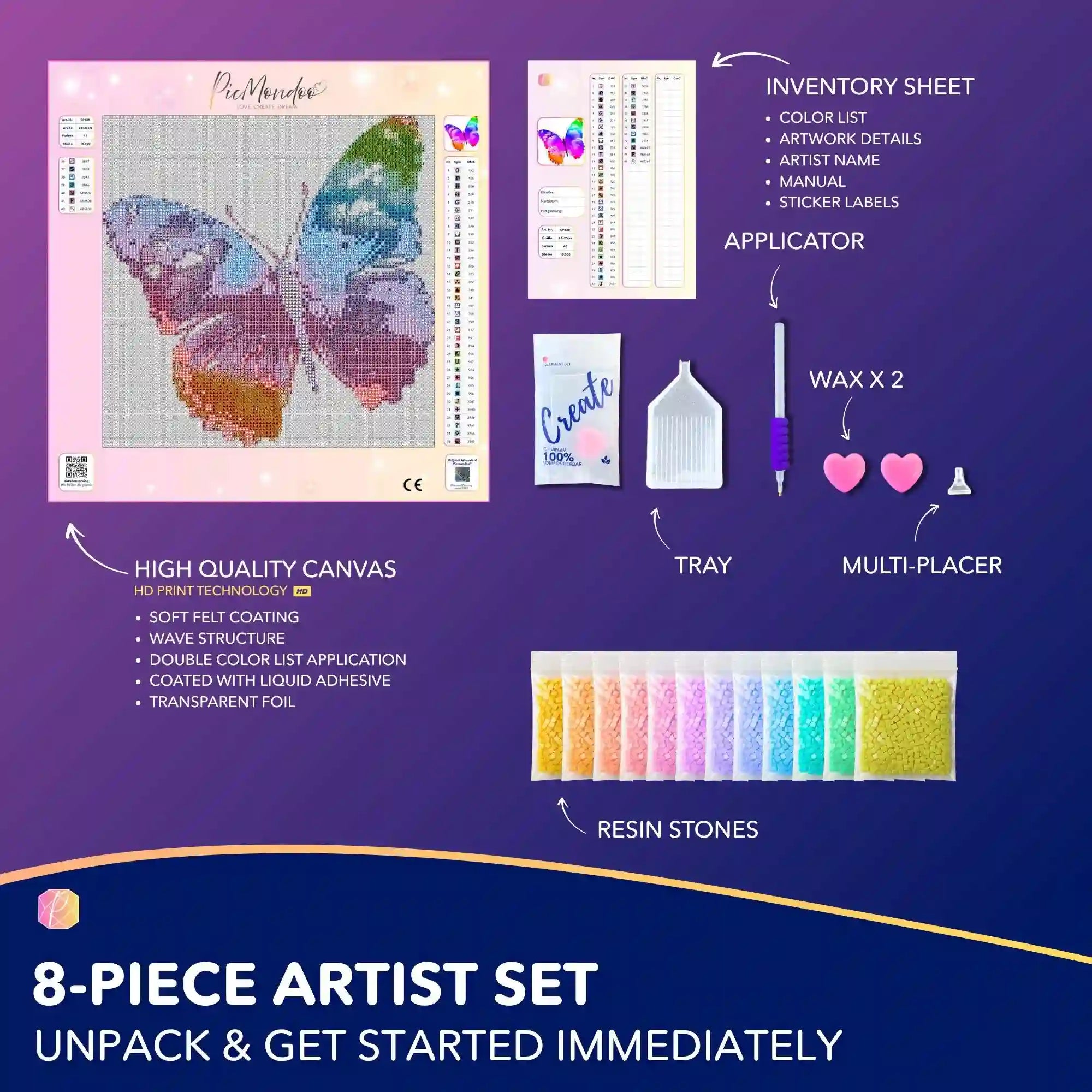 Diamond Painting Kids – Colorful Butterfly