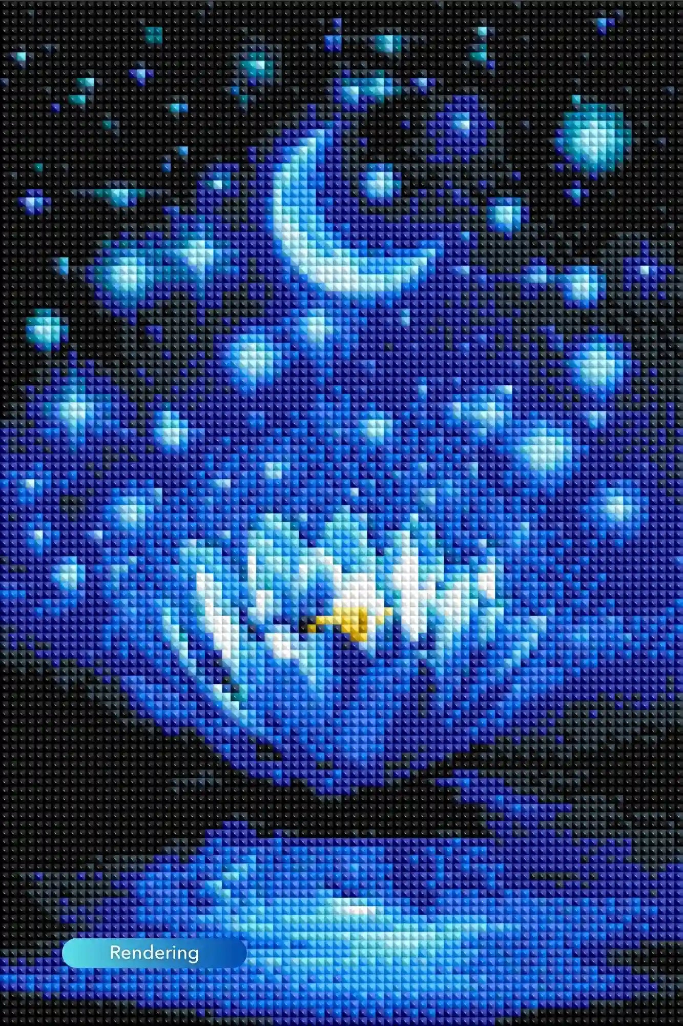 Diamond Painting – Blue Water Lily MINI