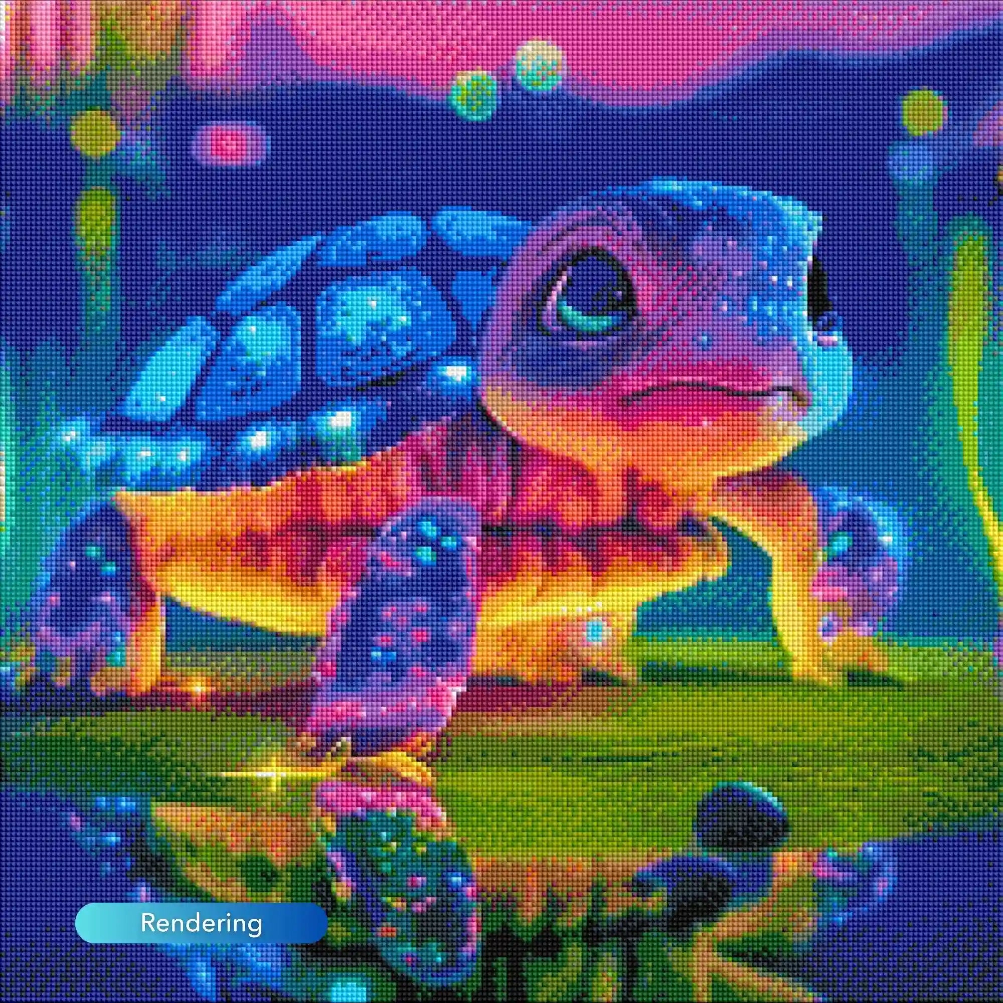 Diamond Painting Glow Picture Special – Sparkling Turtle