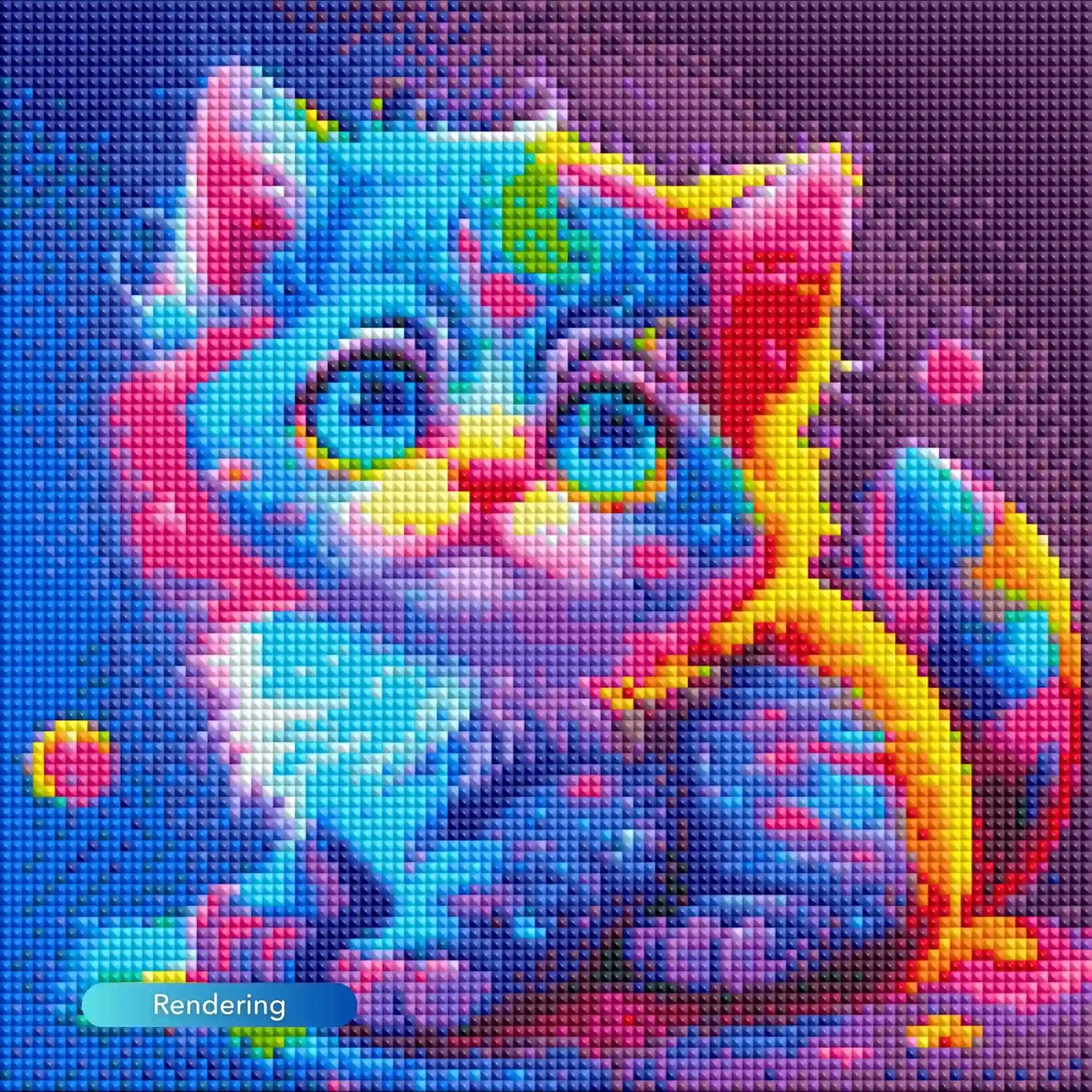 Diamond Painting Kids – Rainbow Kitty