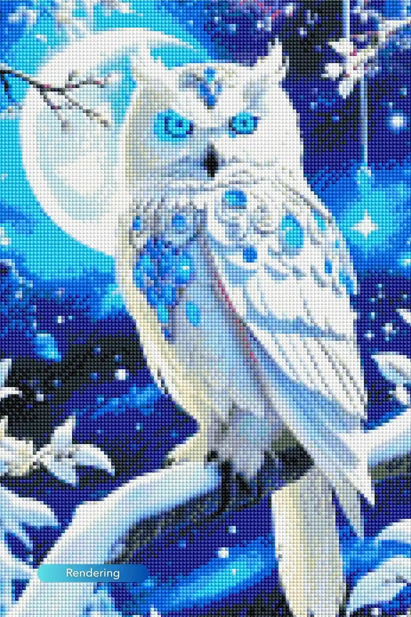 Diamond Painting – Blue Eyed Owl
