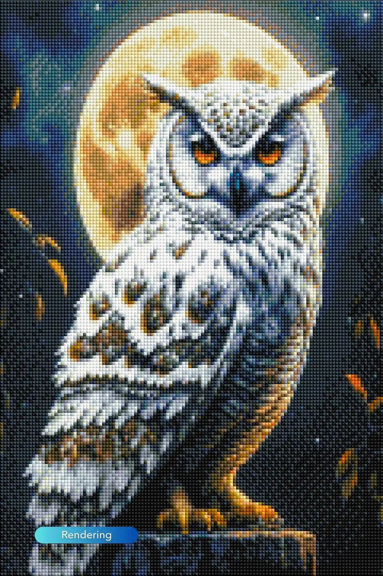Diamond Painting Glow Picture Special – Owl in the Moonlight