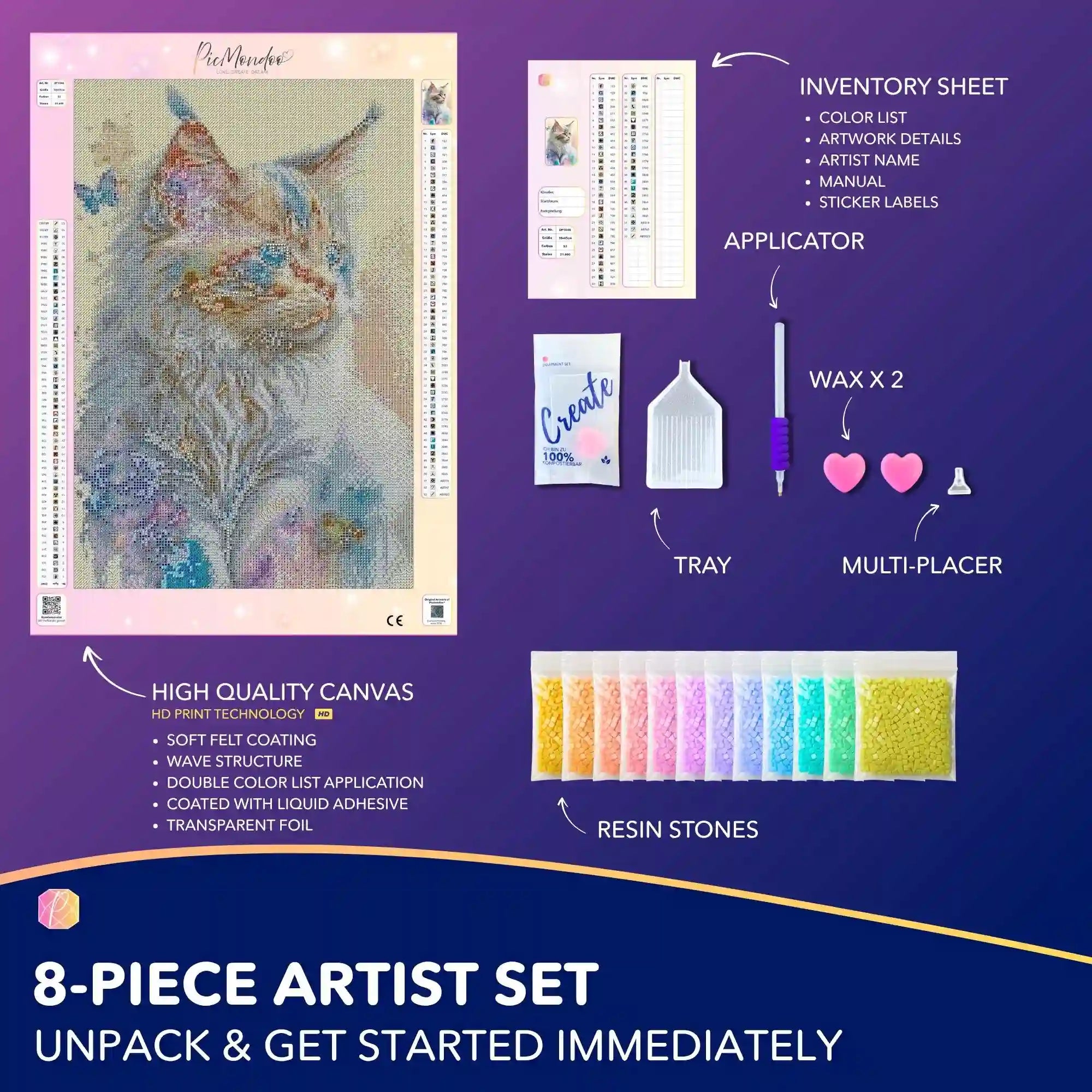 Diamond Painting – Gentle Kitten