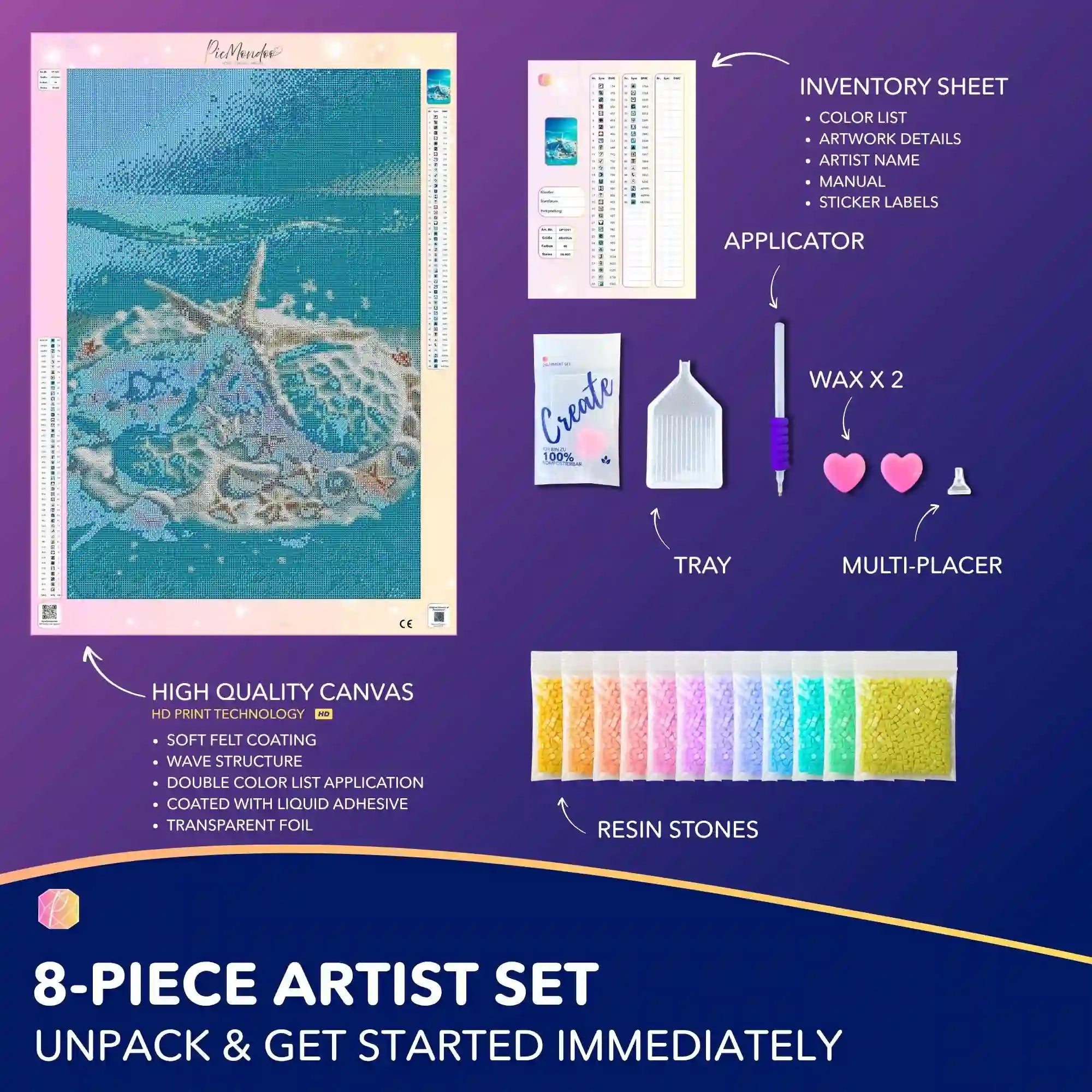 Diamond Painting - Blue Sea Symphony