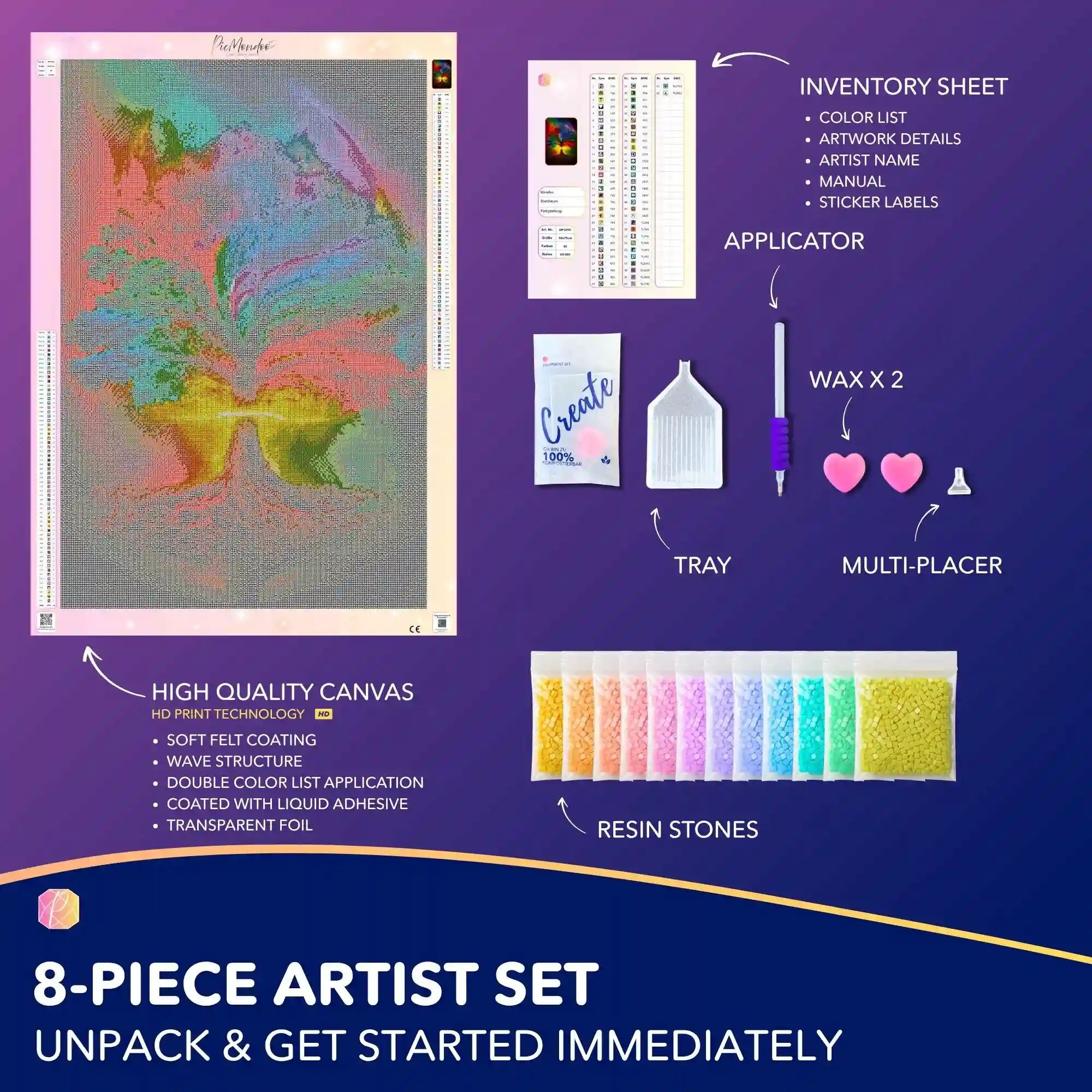 Diamond Painting Glow Picture Special – Tree of Life of a Thousand Colors
