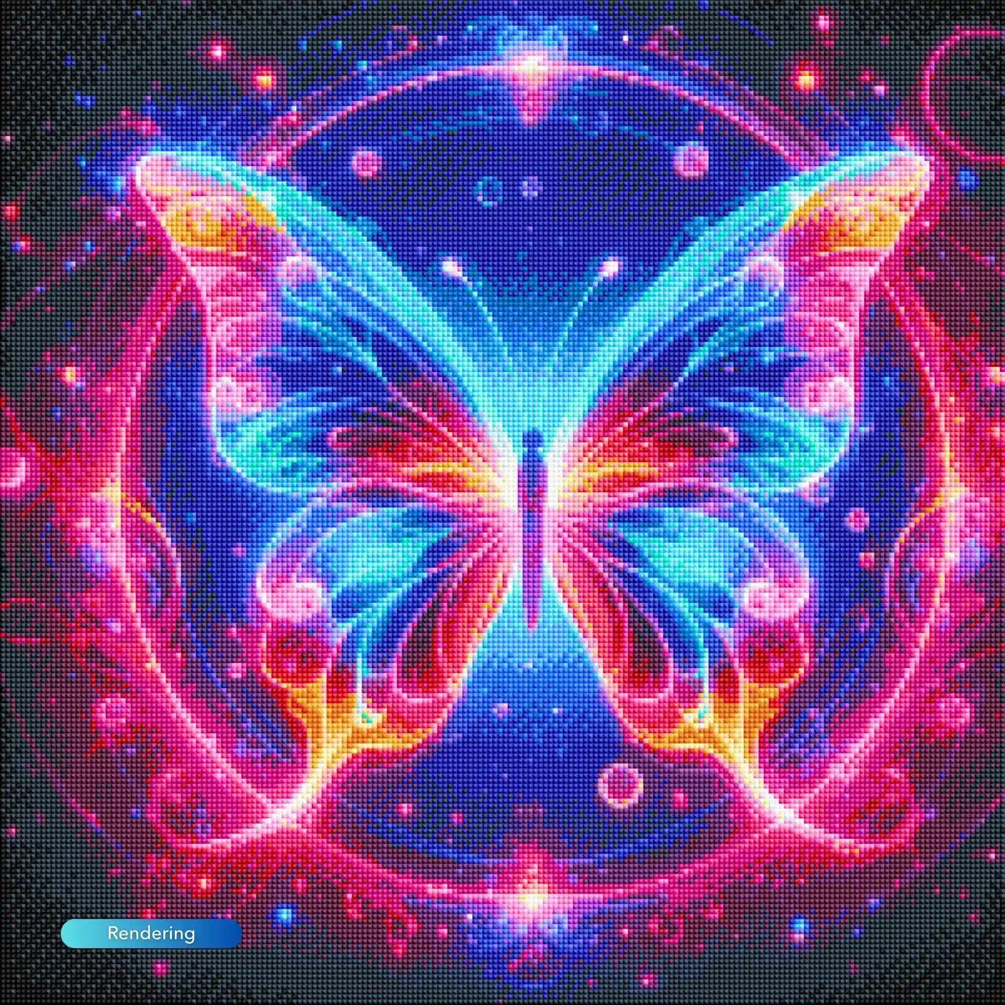 Diamond Painting Glow Picture Special – Circle of Butterfly