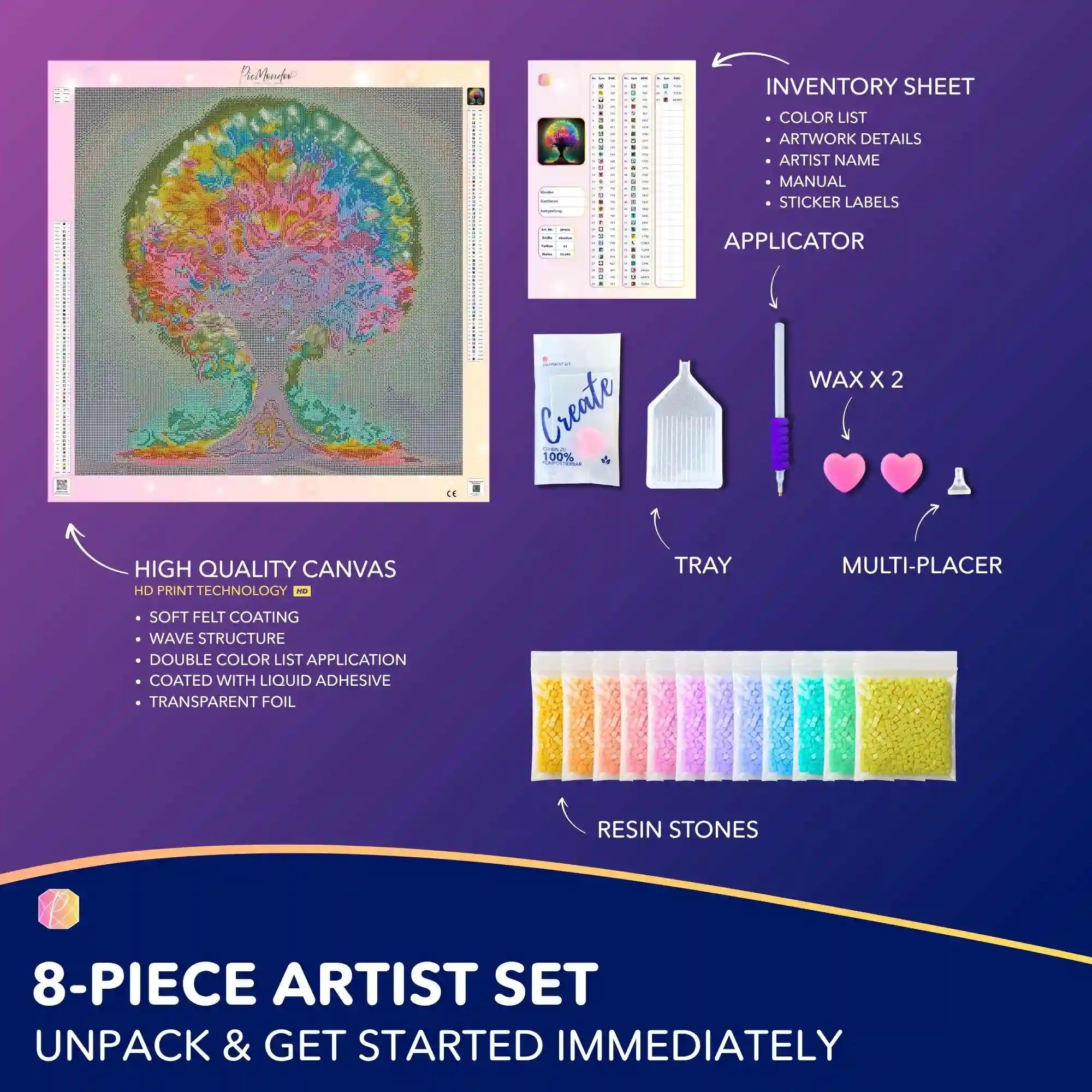 Diamond Painting Multi Special – Colorful Lightning Tree