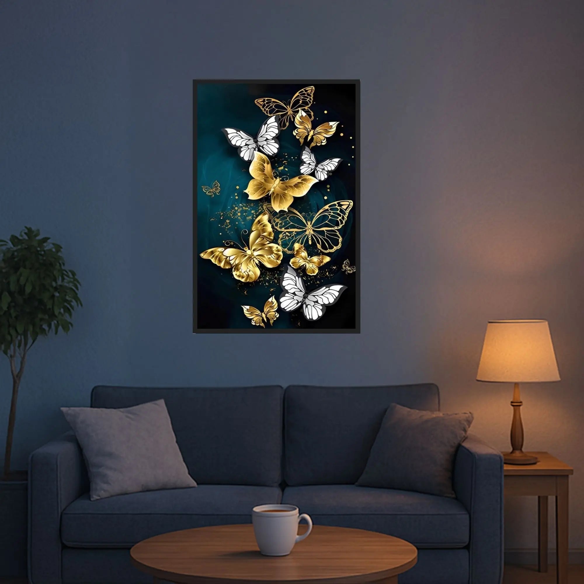 Diamond Painting Multi Special – Golden Butterflies