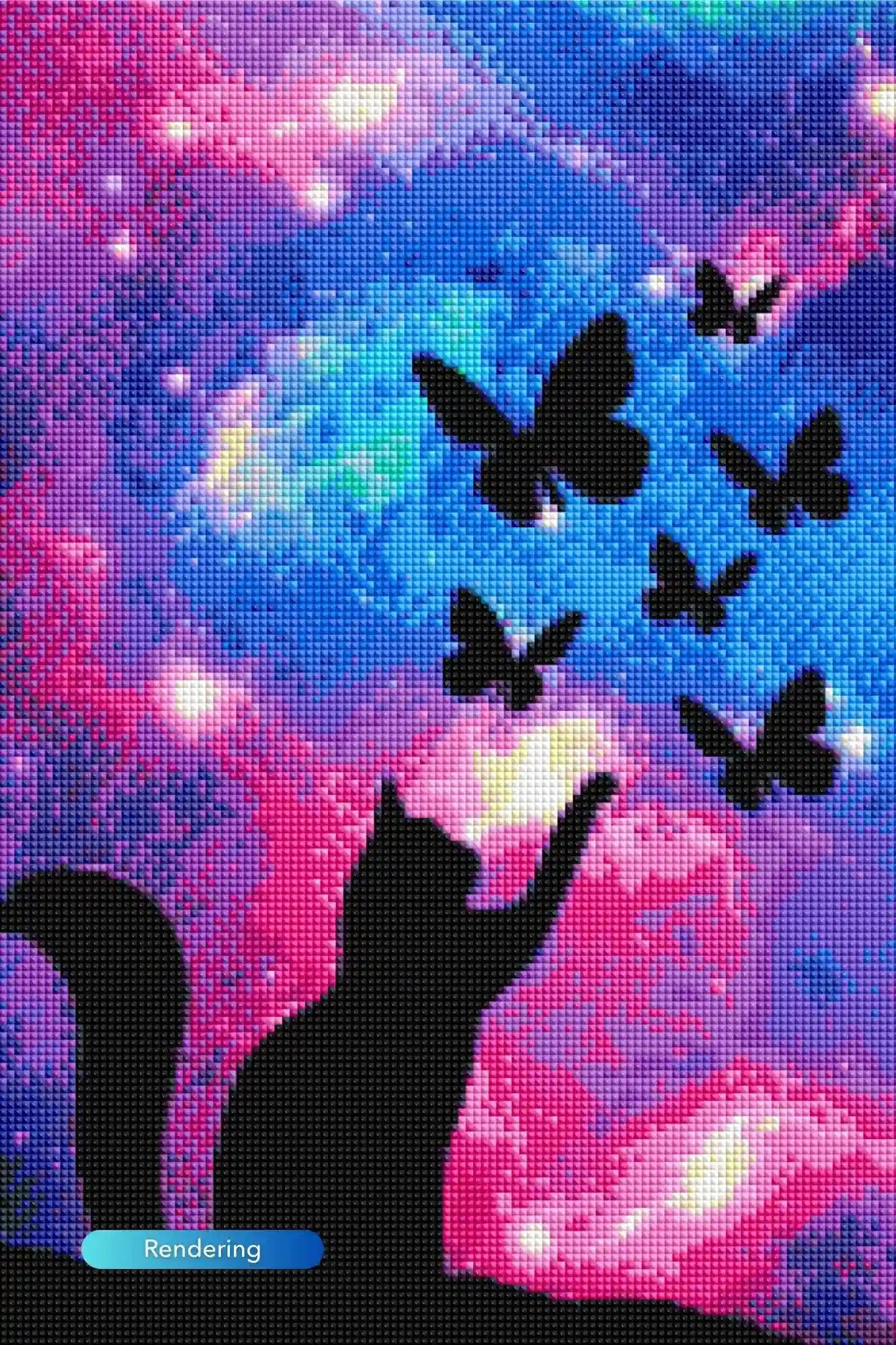 Diamond Painting Glow Picture Special – Touch the Butterflies