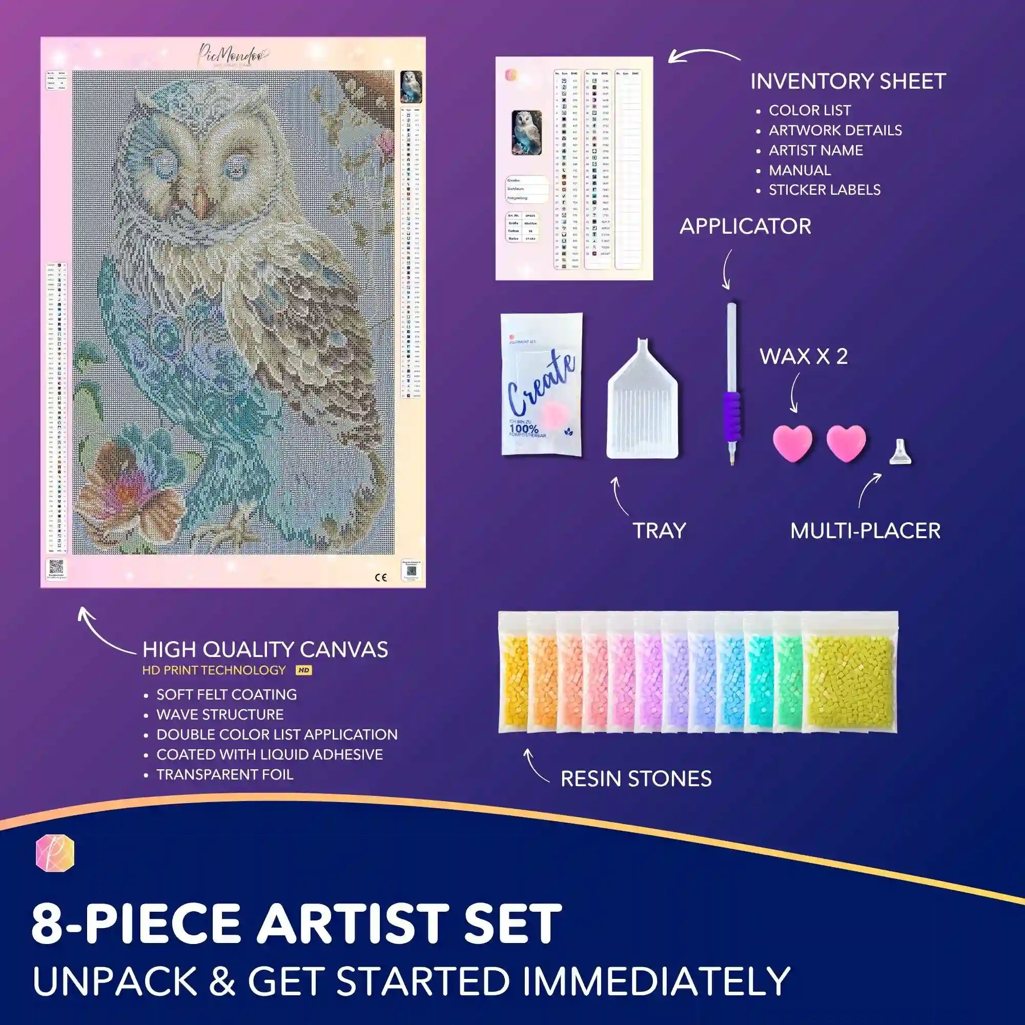 Diamond Painting Multi Special – White Owl