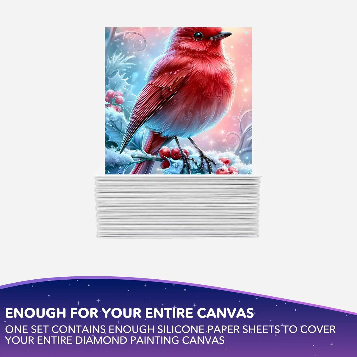 Silicone Paper Set โ Fire Heart in the First Frost โ 10x10cm