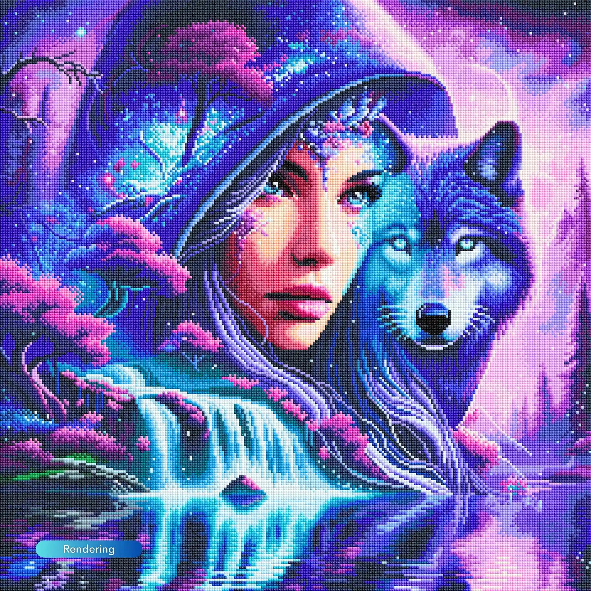 Diamond Painting – Eleonora and the Wolf "Limited Edition"