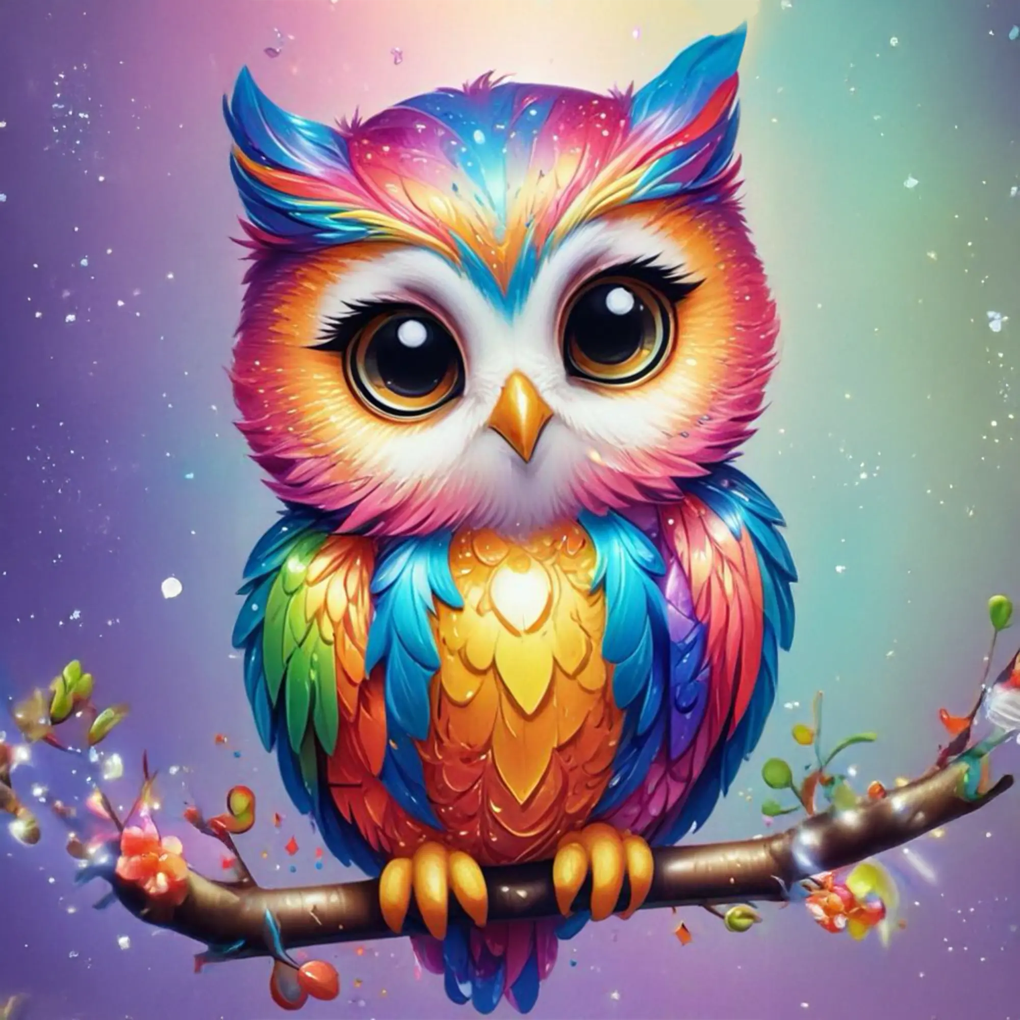 Diamond Painting Fairydust Special - Fridolin the Owl