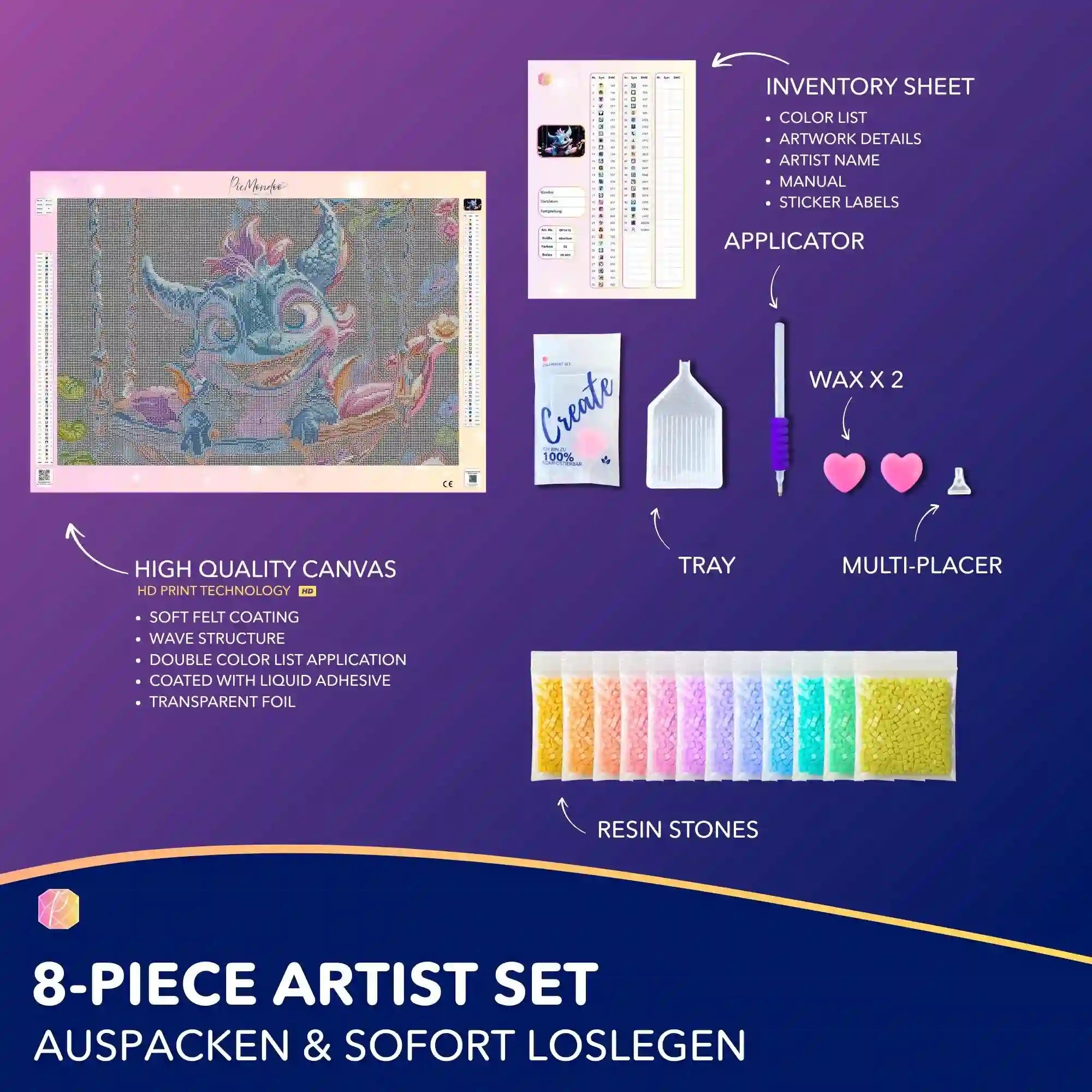 Diamond Painting – Blue Flatter Dragon
