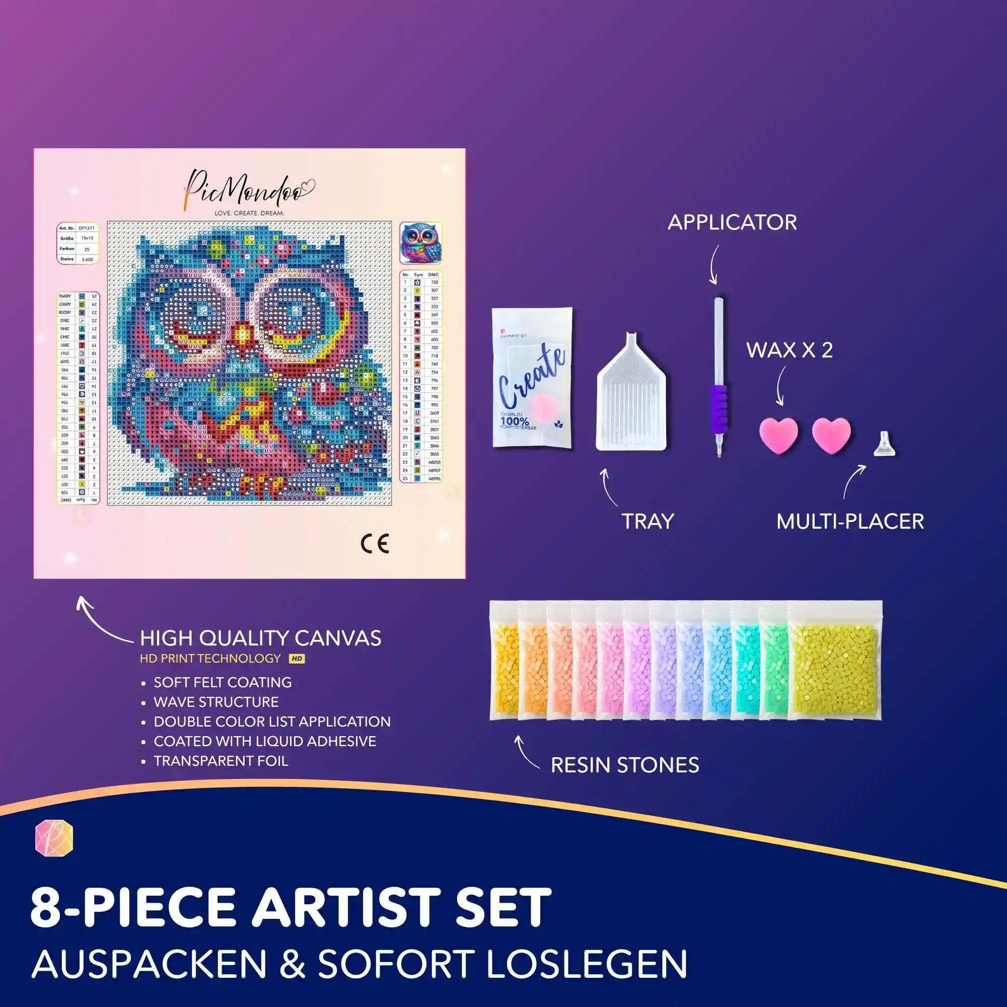 Diamond Painting Mini – Owl Elly