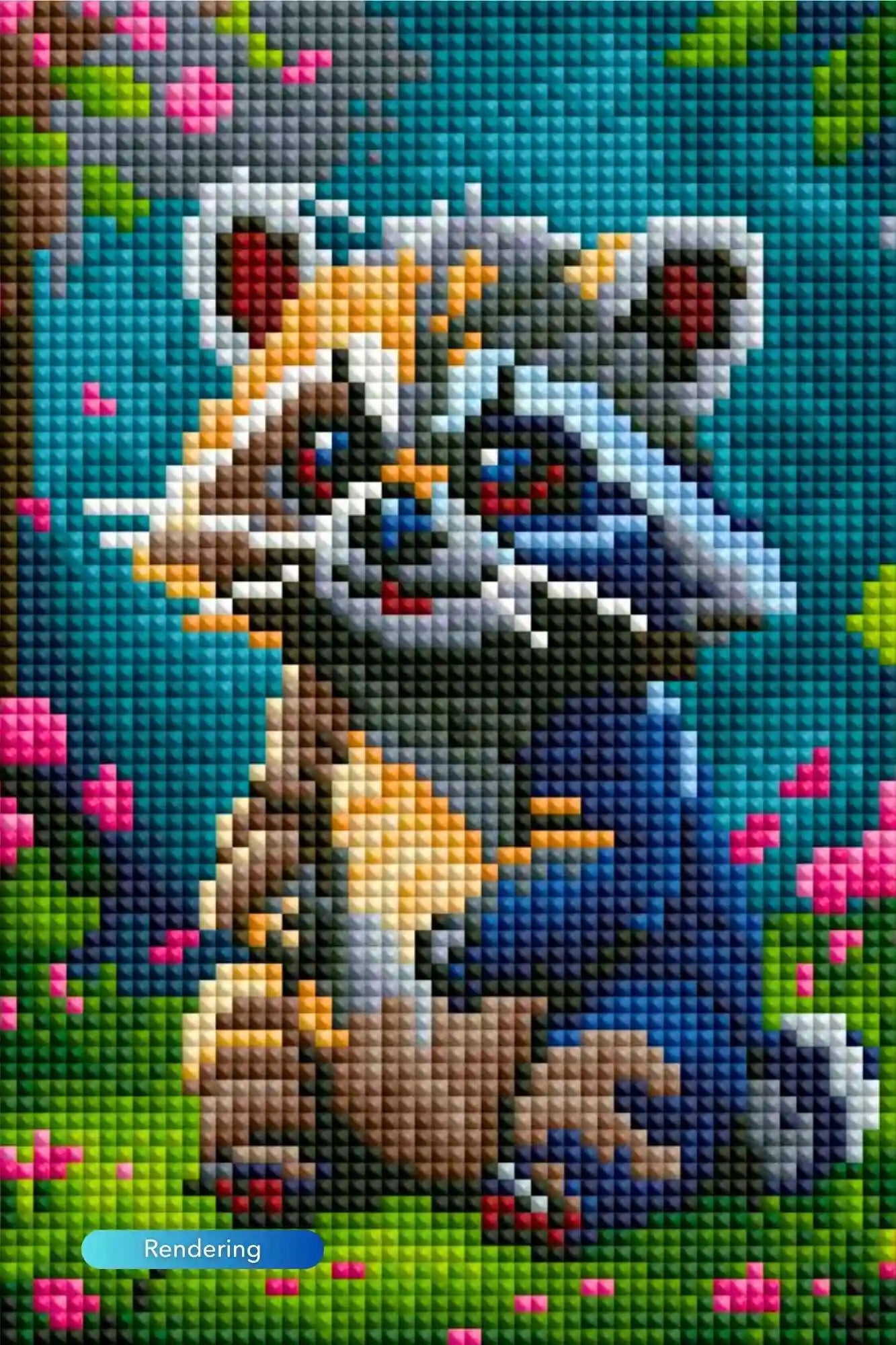 Diamond Painting Mini – Raccoon Brownie
