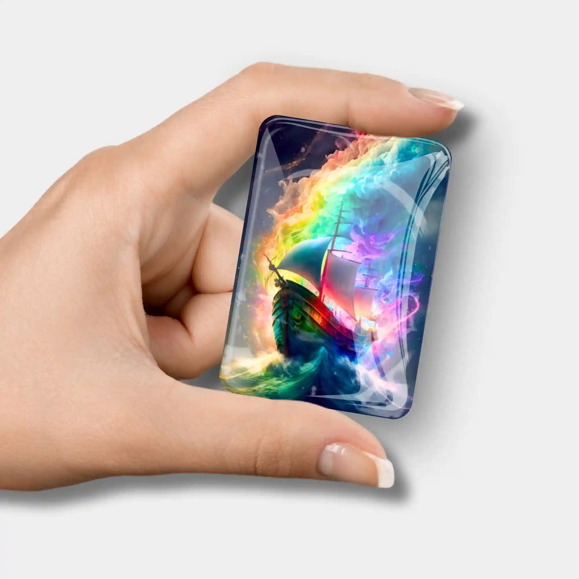 Cover Minder - Ship in Colorful Sea