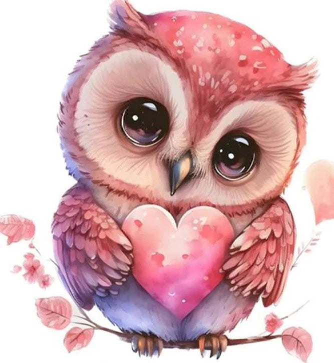 Diamond Painting Mini - Loving Owl