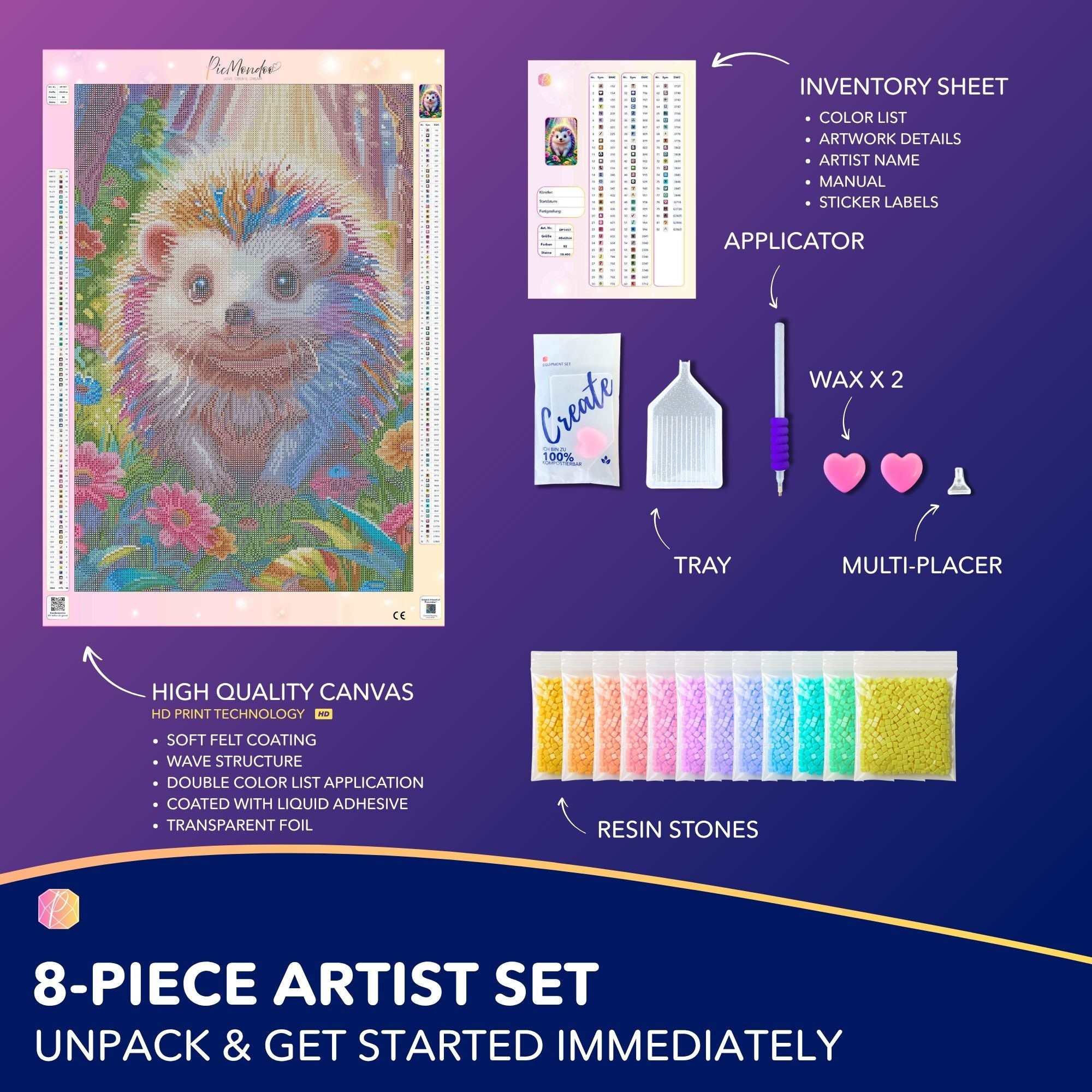 Diamond Painting Fairydust Special - Stups the Hedgehog